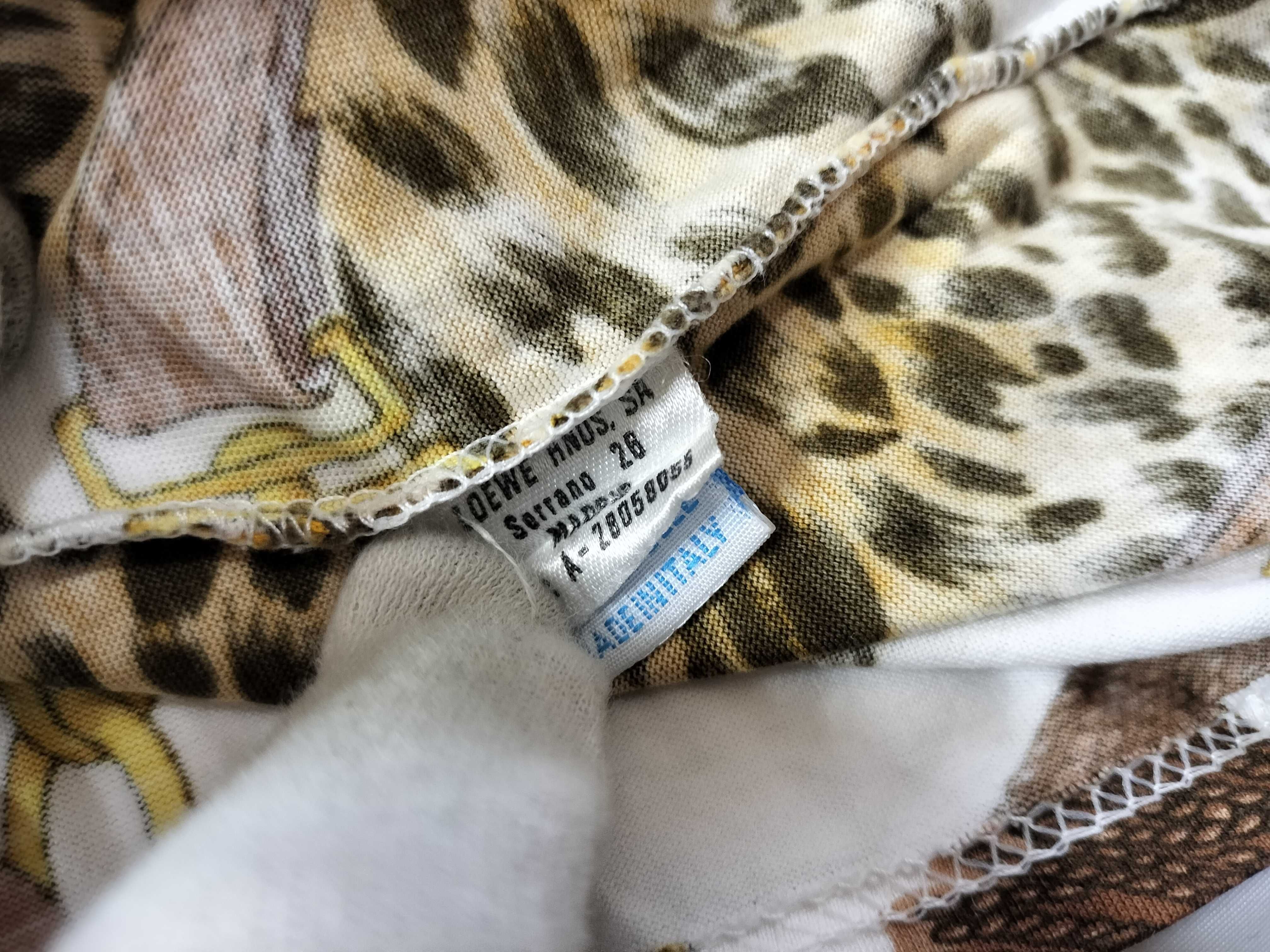 Loewe Vintage Leopard and Chain Link Graphic T-Shirt