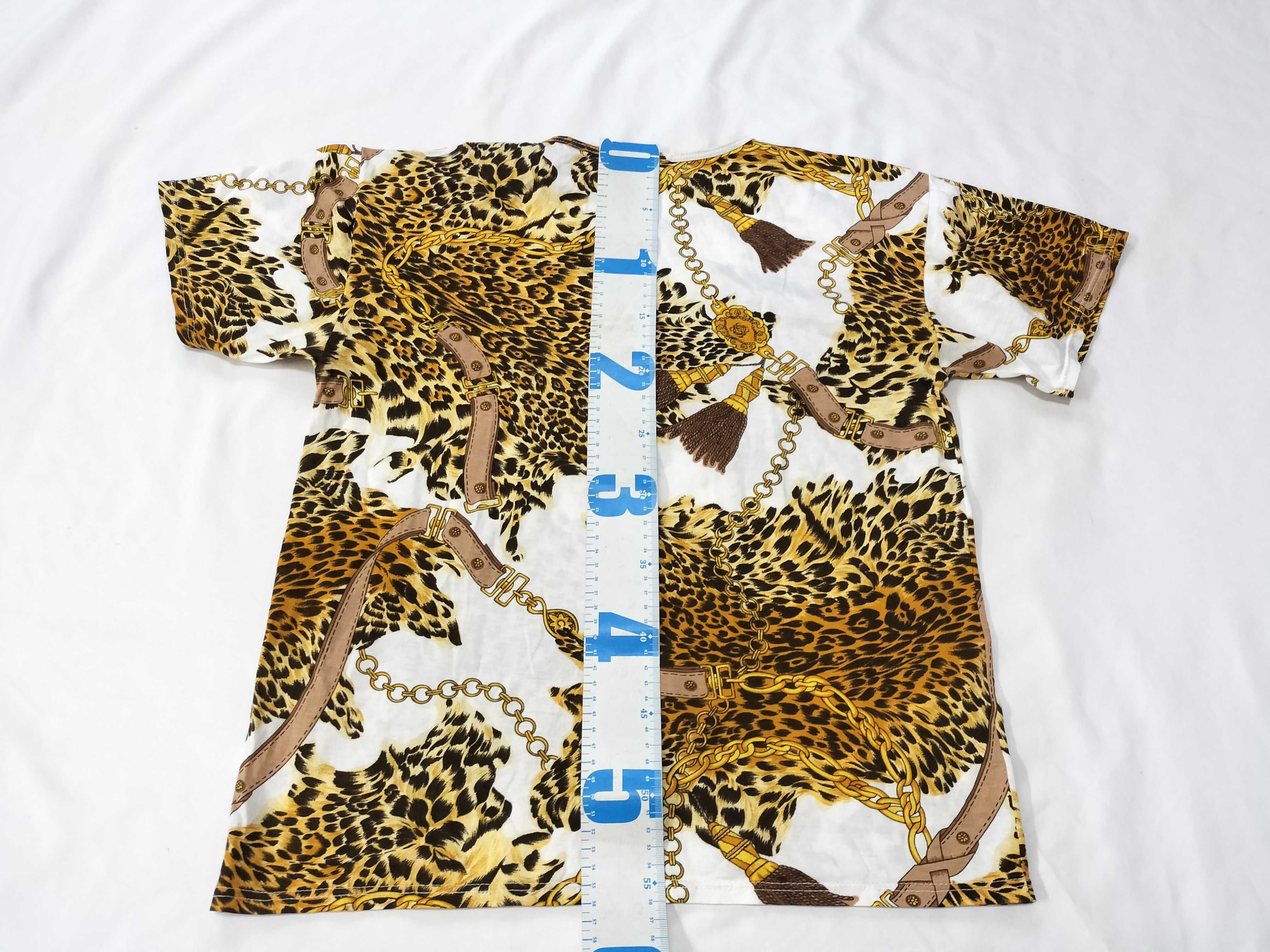 Loewe Vintage Leopard and Chain Link Graphic T-Shirt