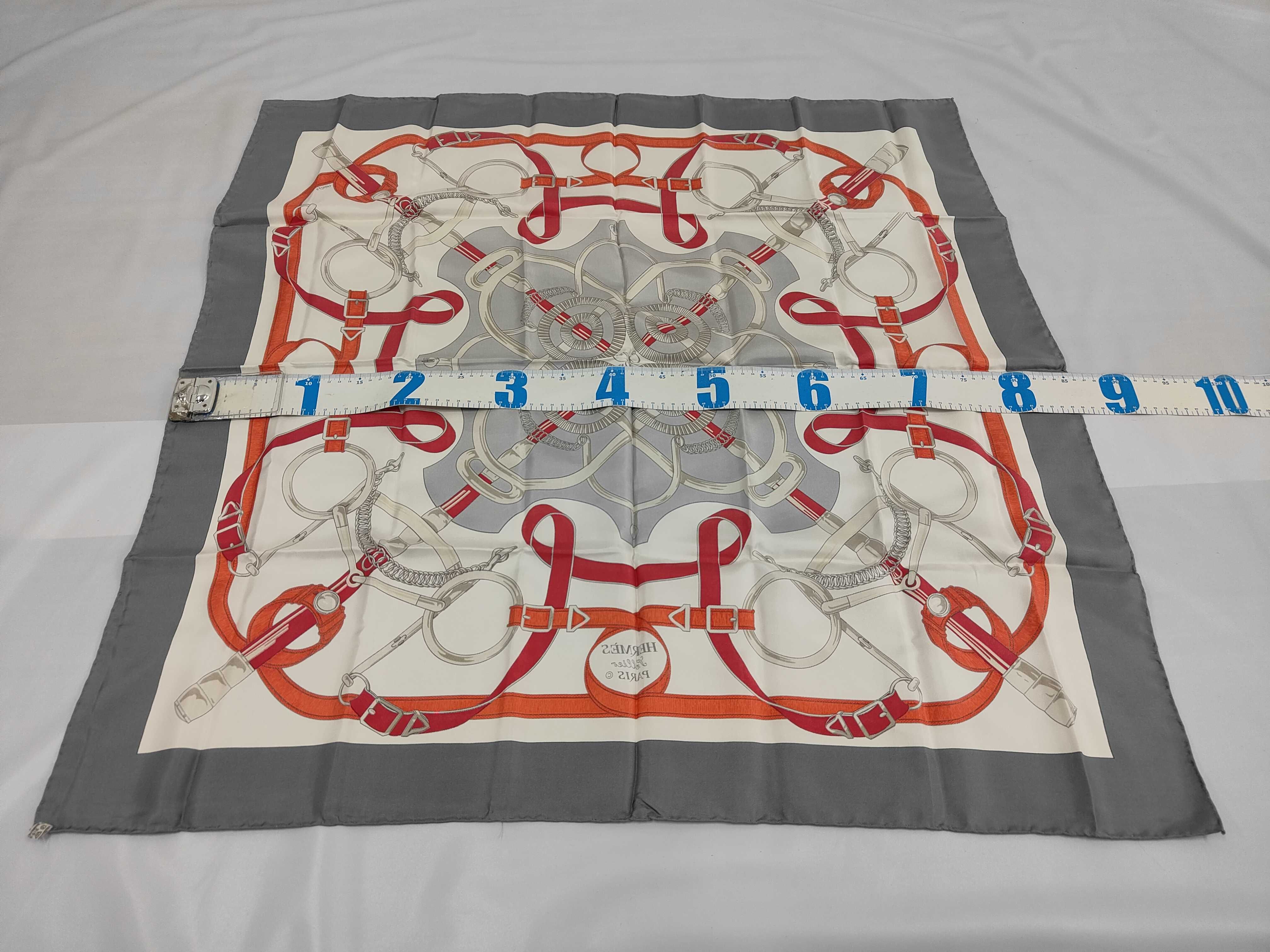 Hermes Eperon d'Or Silk Carre 90 Scarf designed by Henri d'Origny