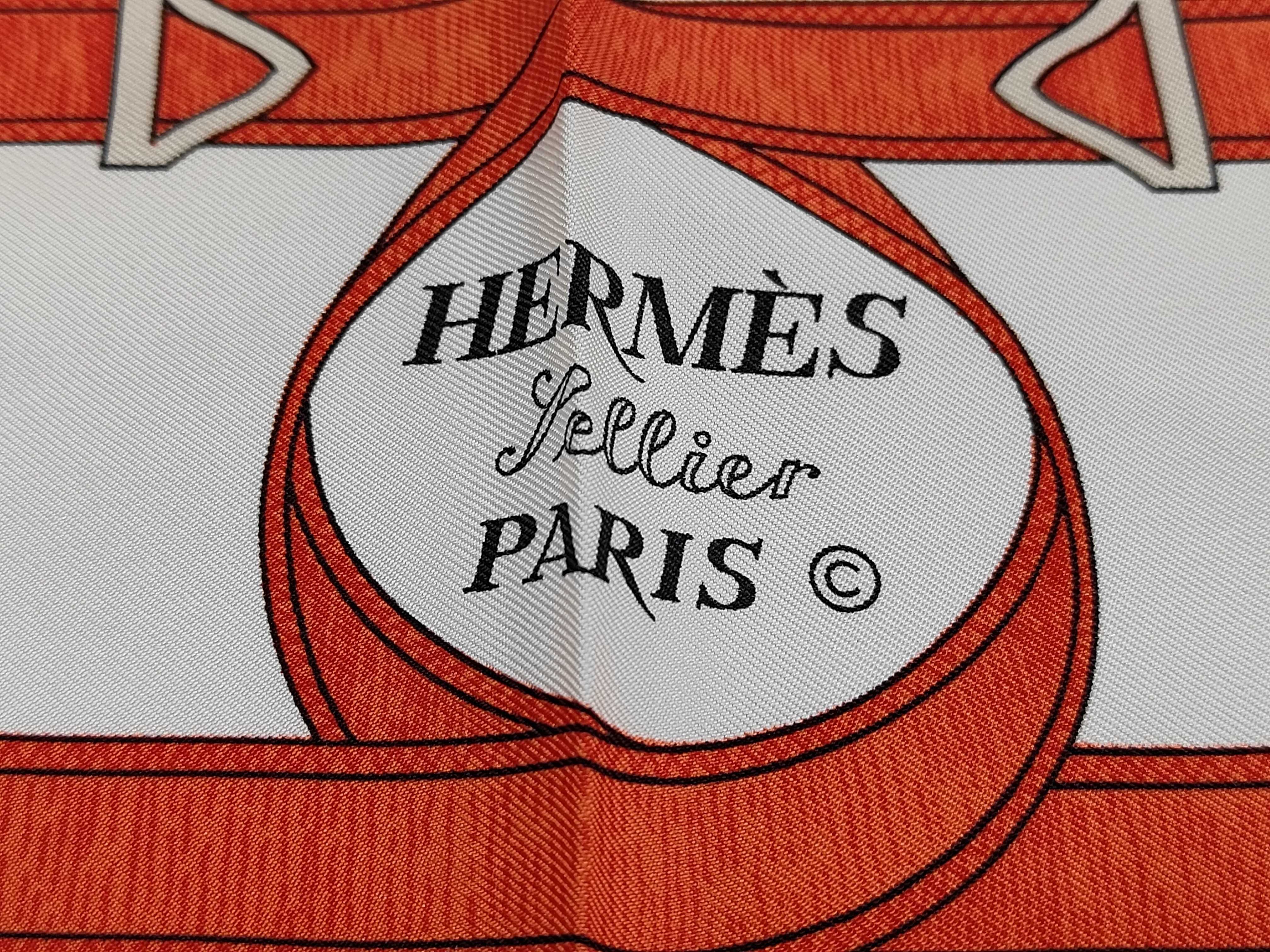 Hermes Eperon d'Or Silk Carre 90 Scarf designed by Henri d'Origny