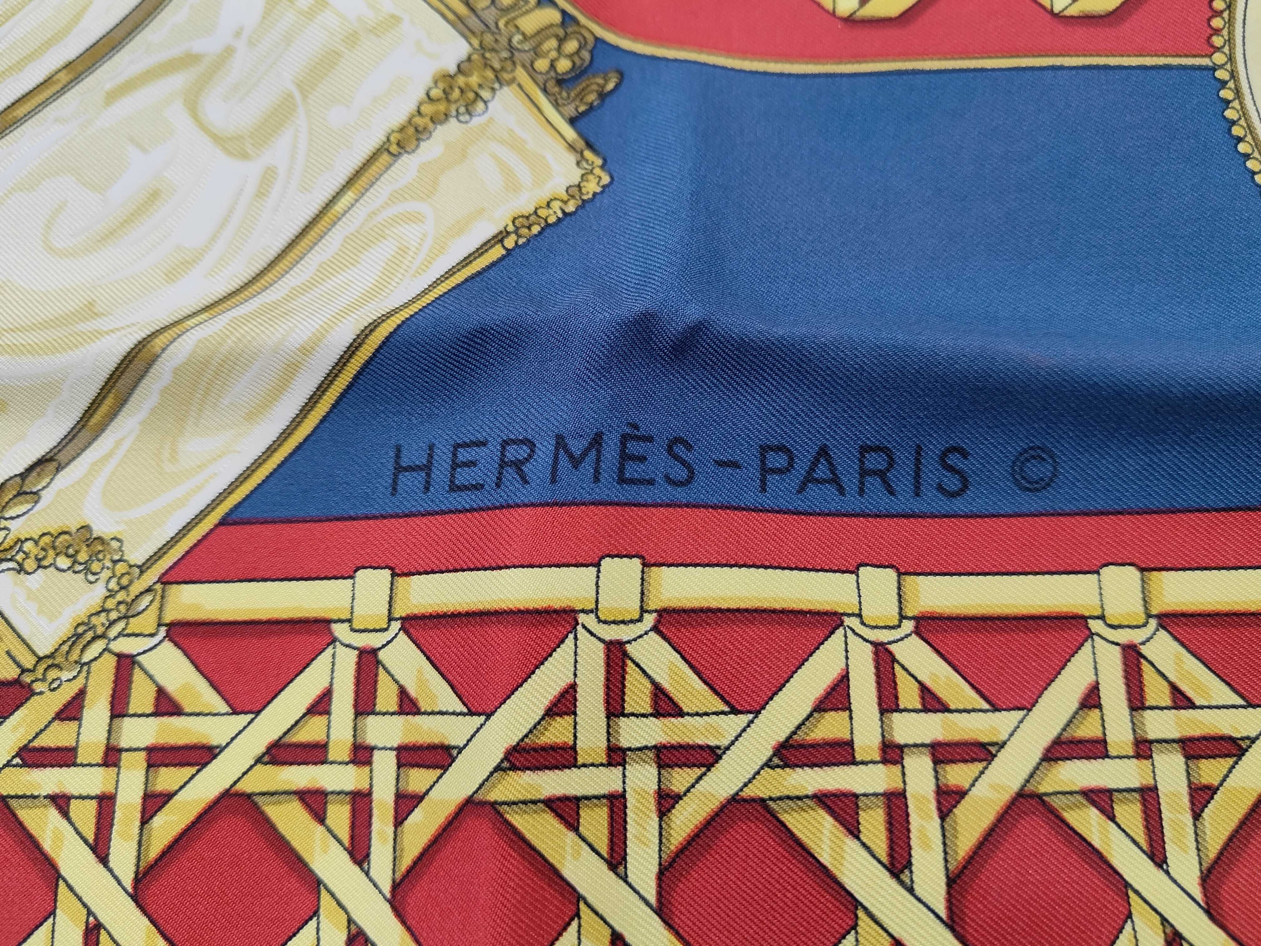 Hermes Feux de Route Silk Scarf