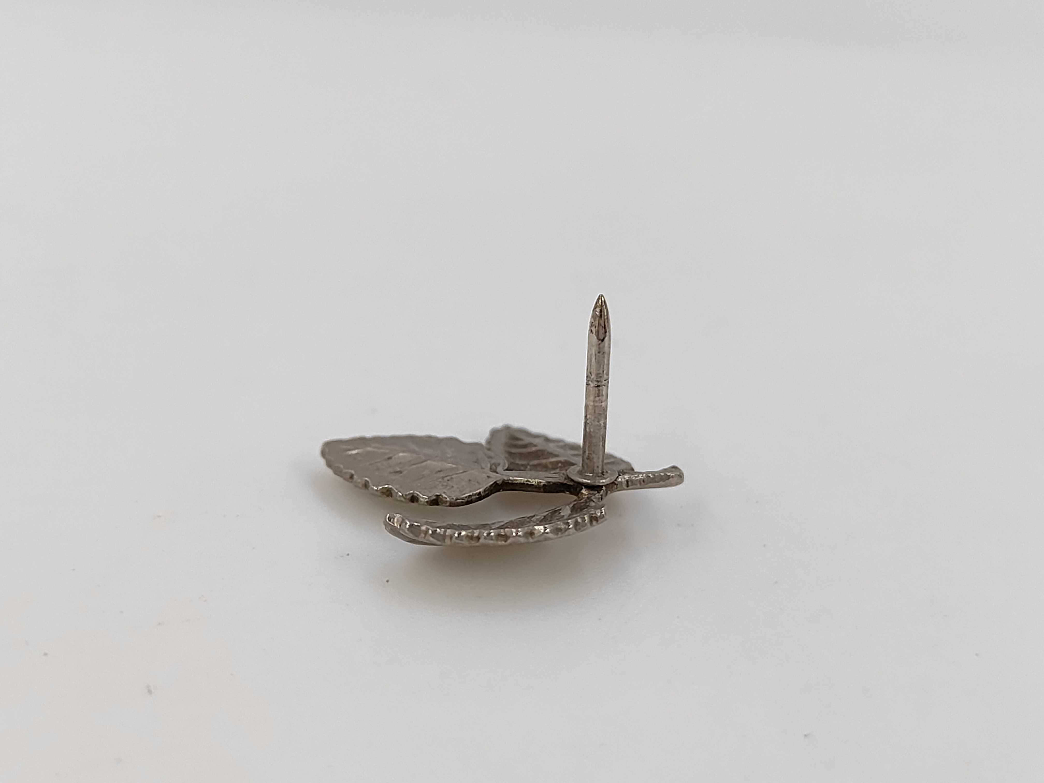 Tiffany and Co. Sterling Silver Three Leaf Cluster Lapel Pin