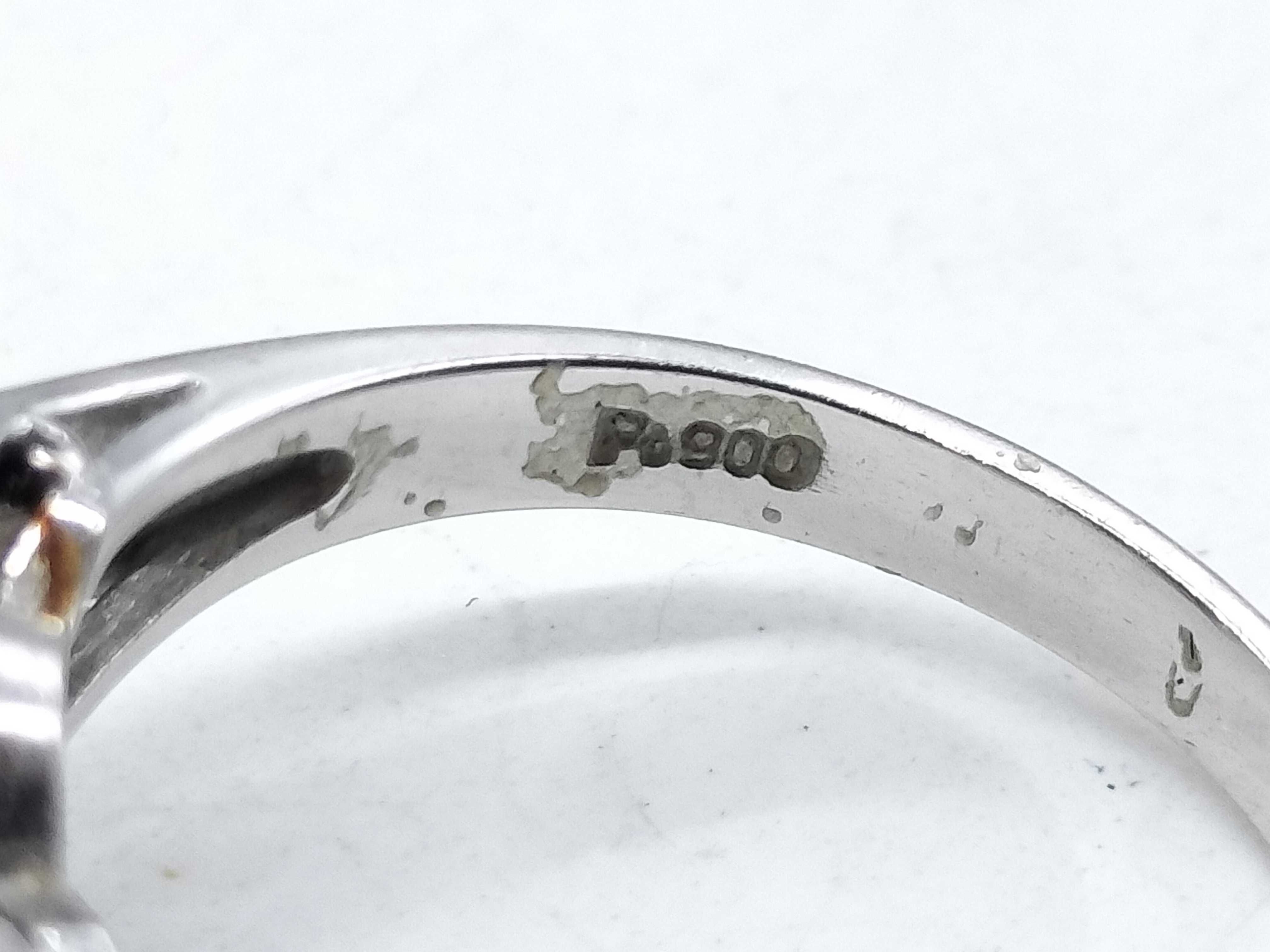 Ruby and Diamond Platinum Cluster Cocktail Ring