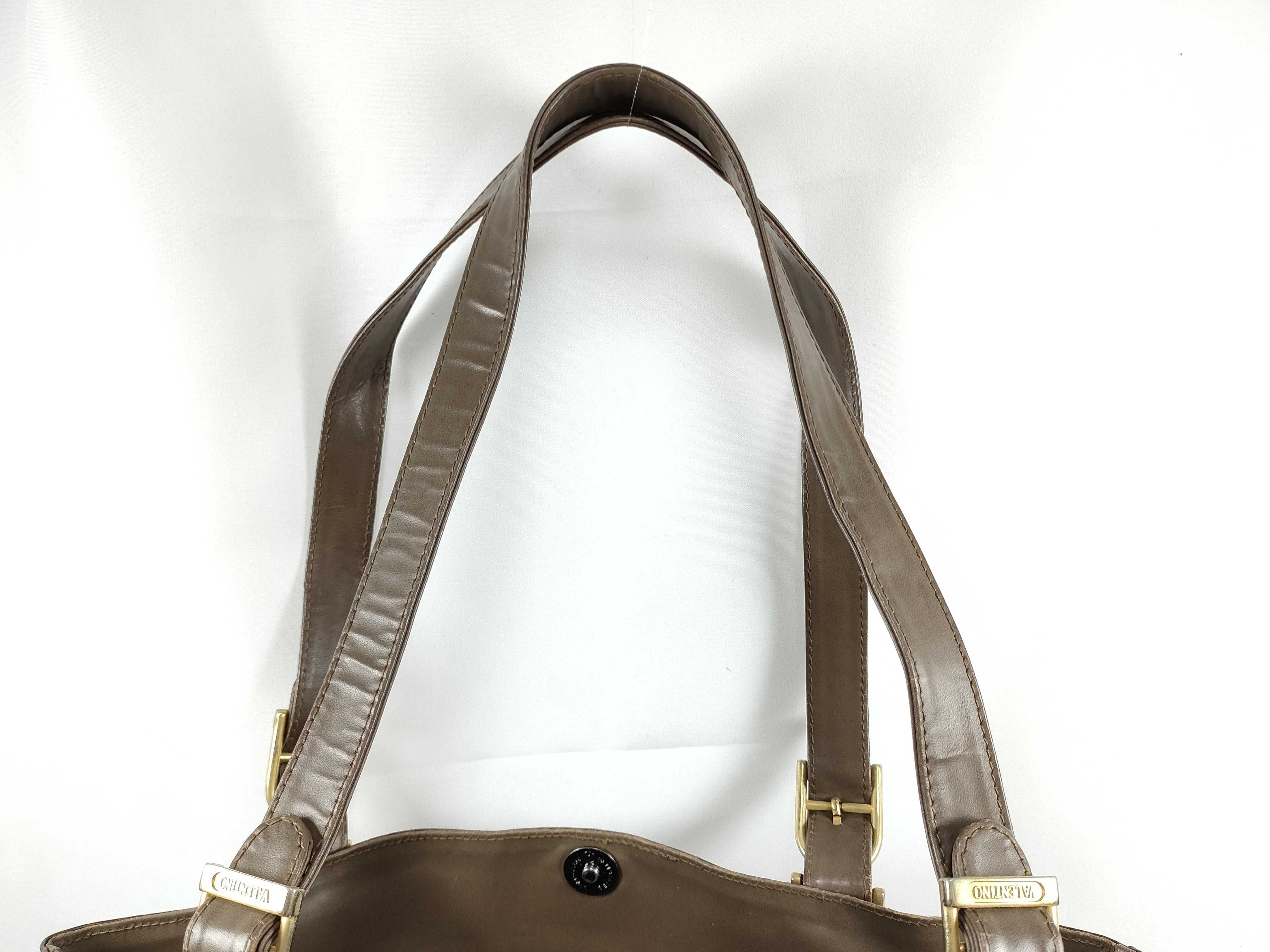 Vintage Mario Valentino Monogram Coated Canvas Bucket Tote Bag