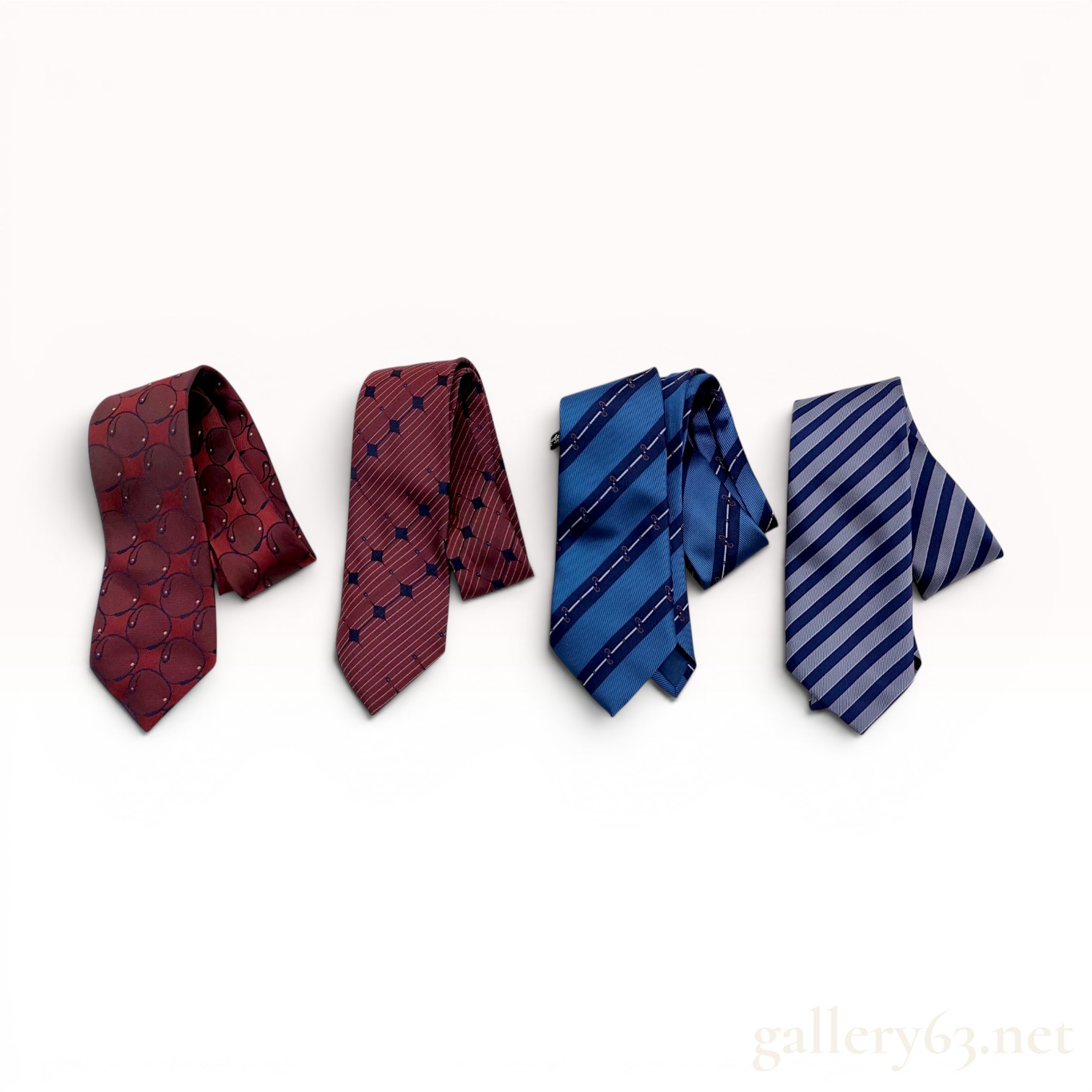 A Set of Four Landam Vintage Polyester Neckties