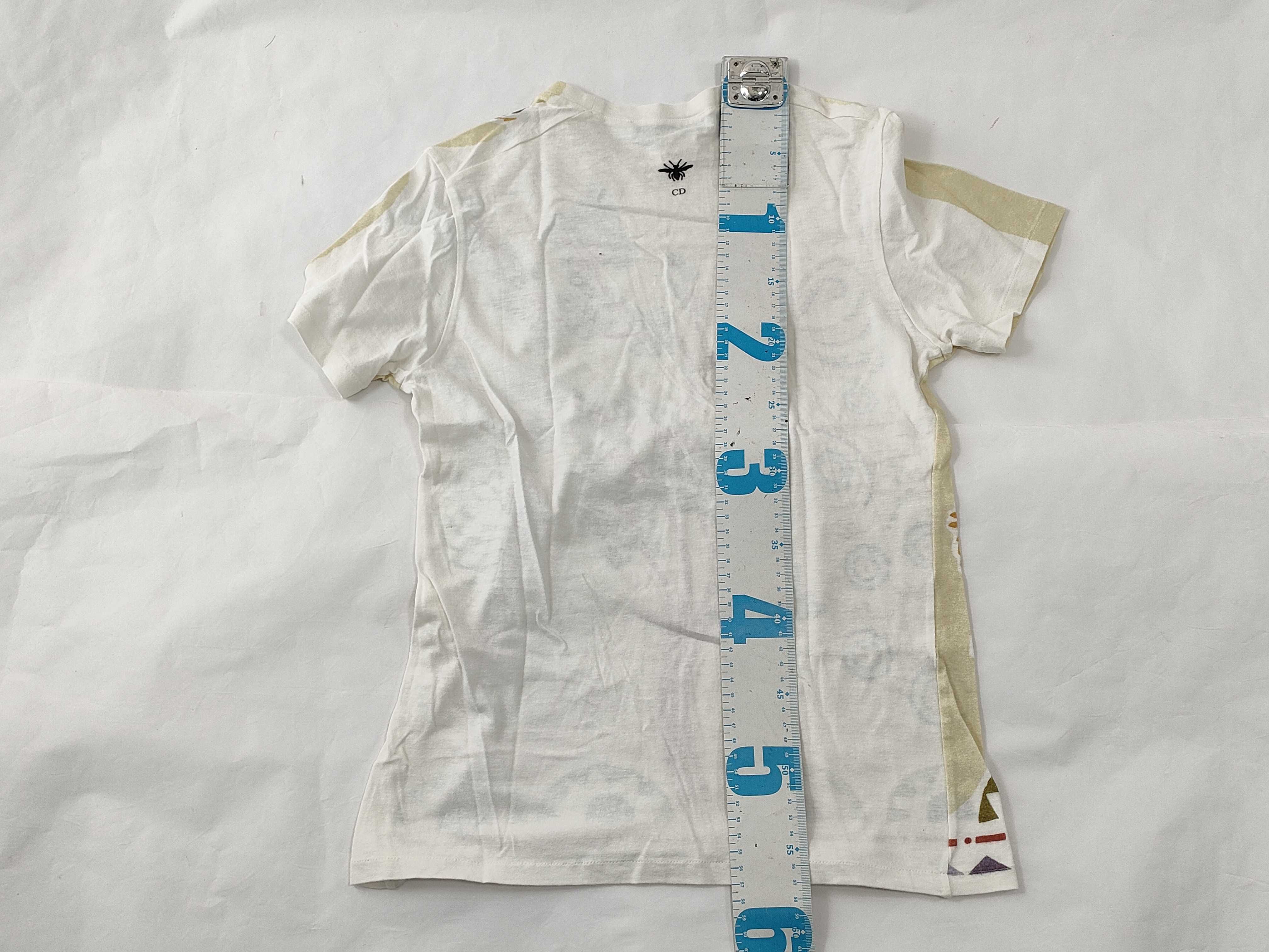 Christian Dior Around the World Print Cotton Blend T-Shirt