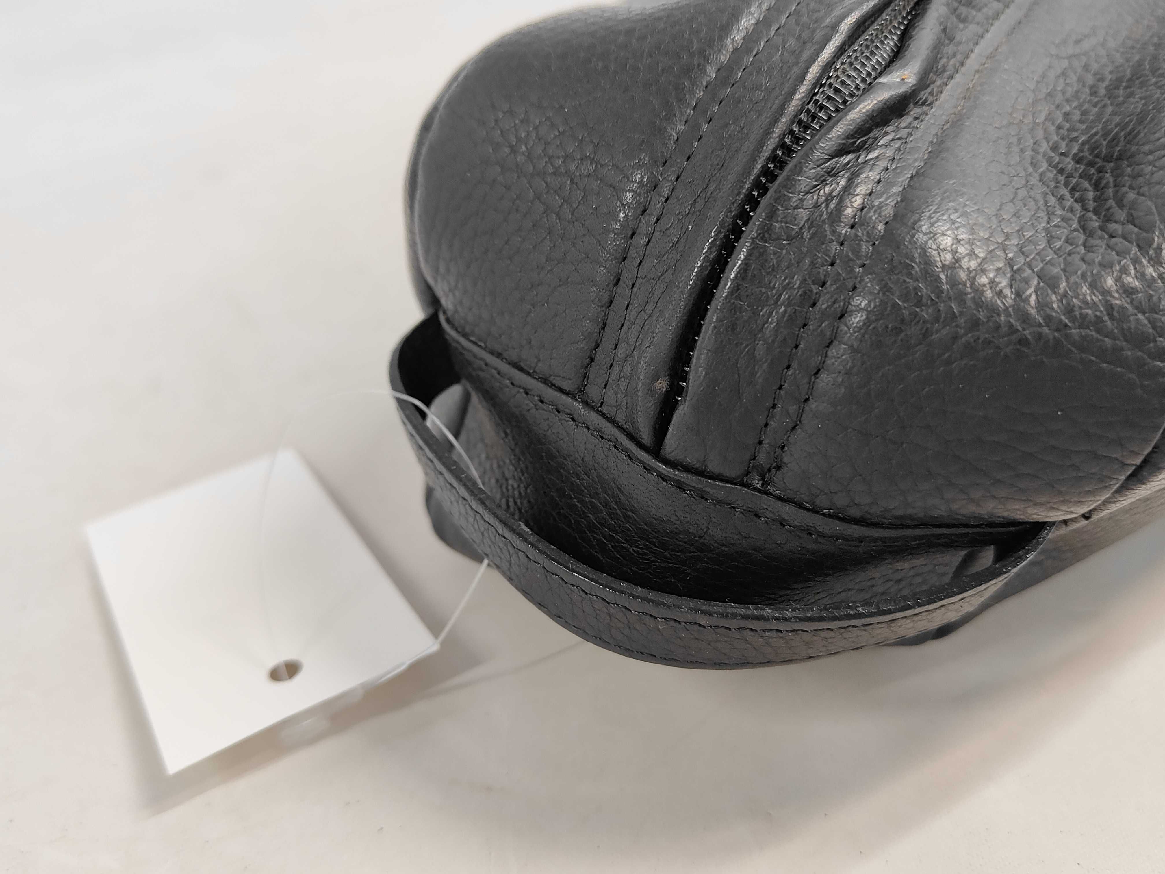 Versace Black Pebbled Leather Pouch