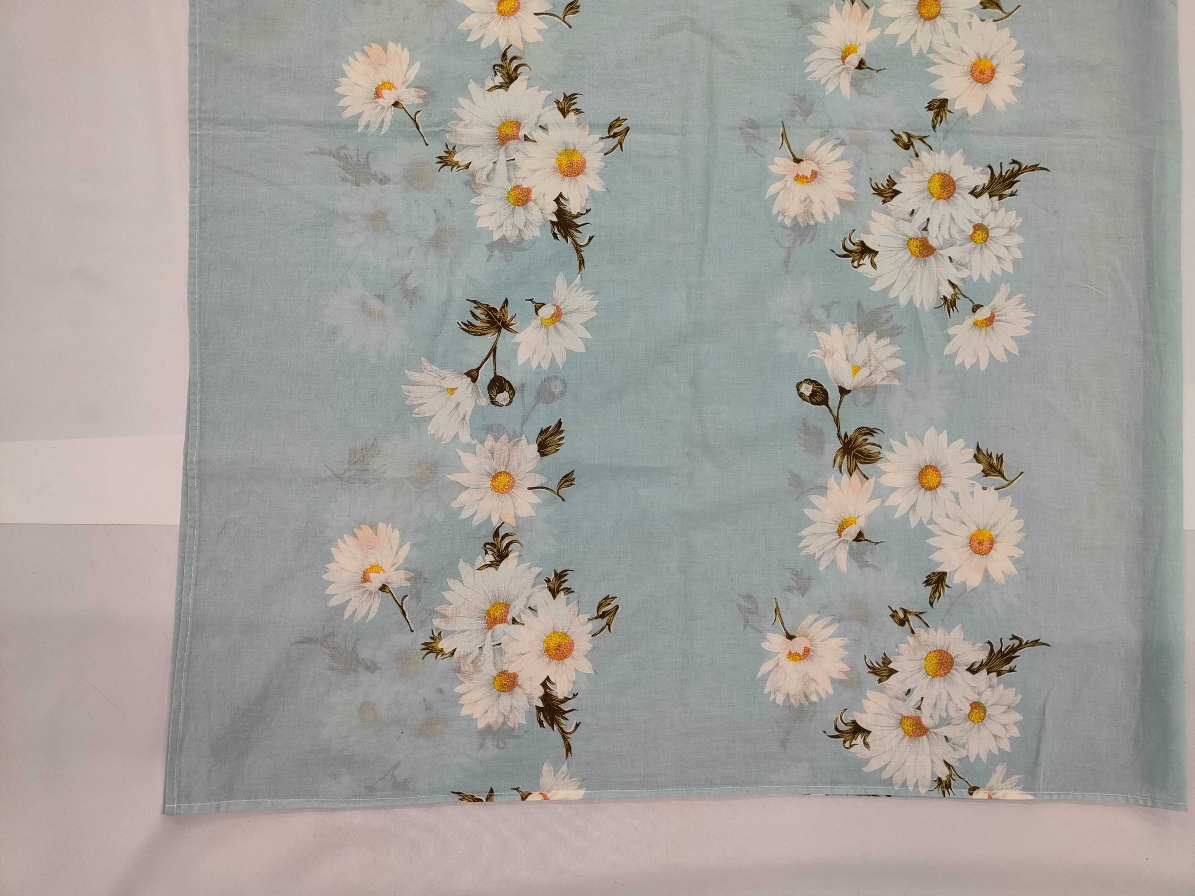 Christian Dior Sports Light Blue Daisy Floral Scarf