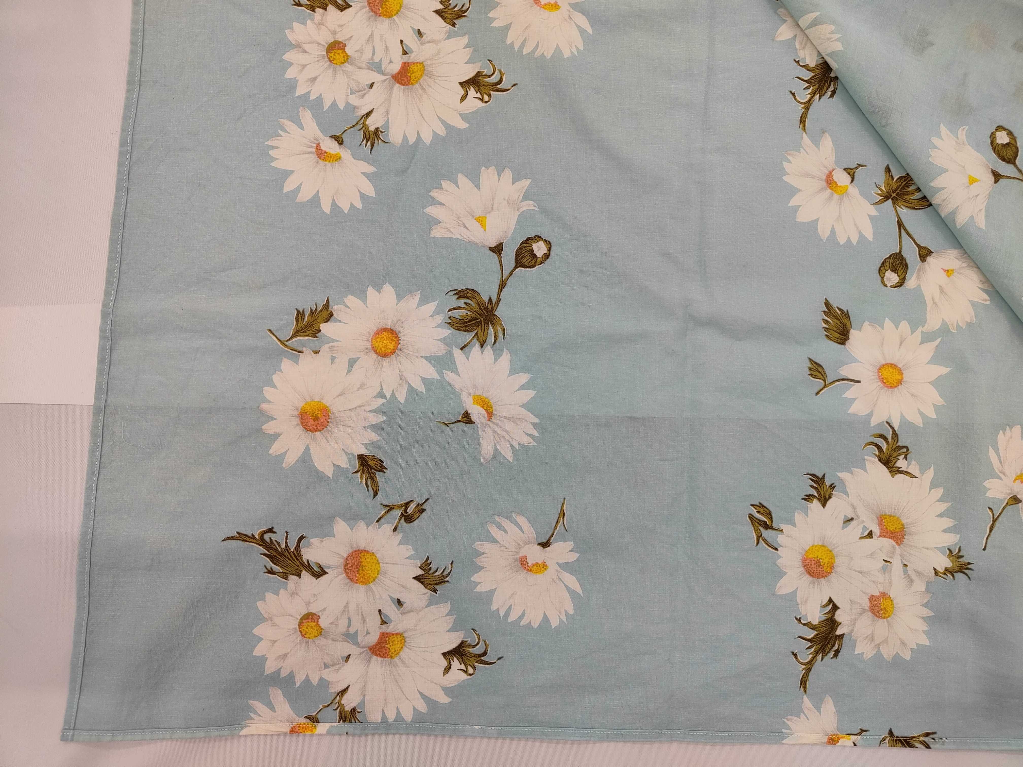 Christian Dior Sports Light Blue Daisy Floral Scarf