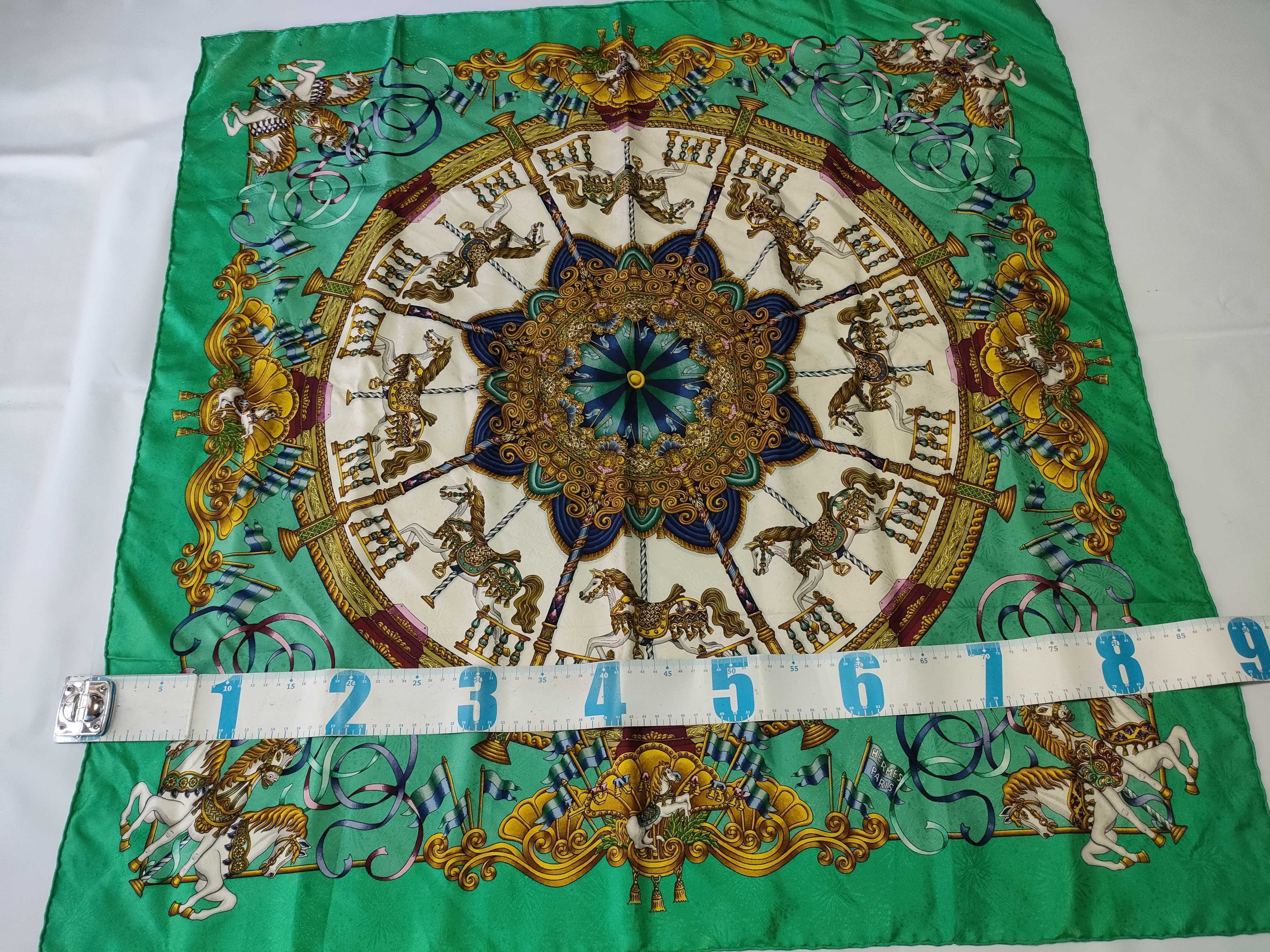 Hermes Paris Luna Park Silk Jacquard Scarf by Joachim Metz