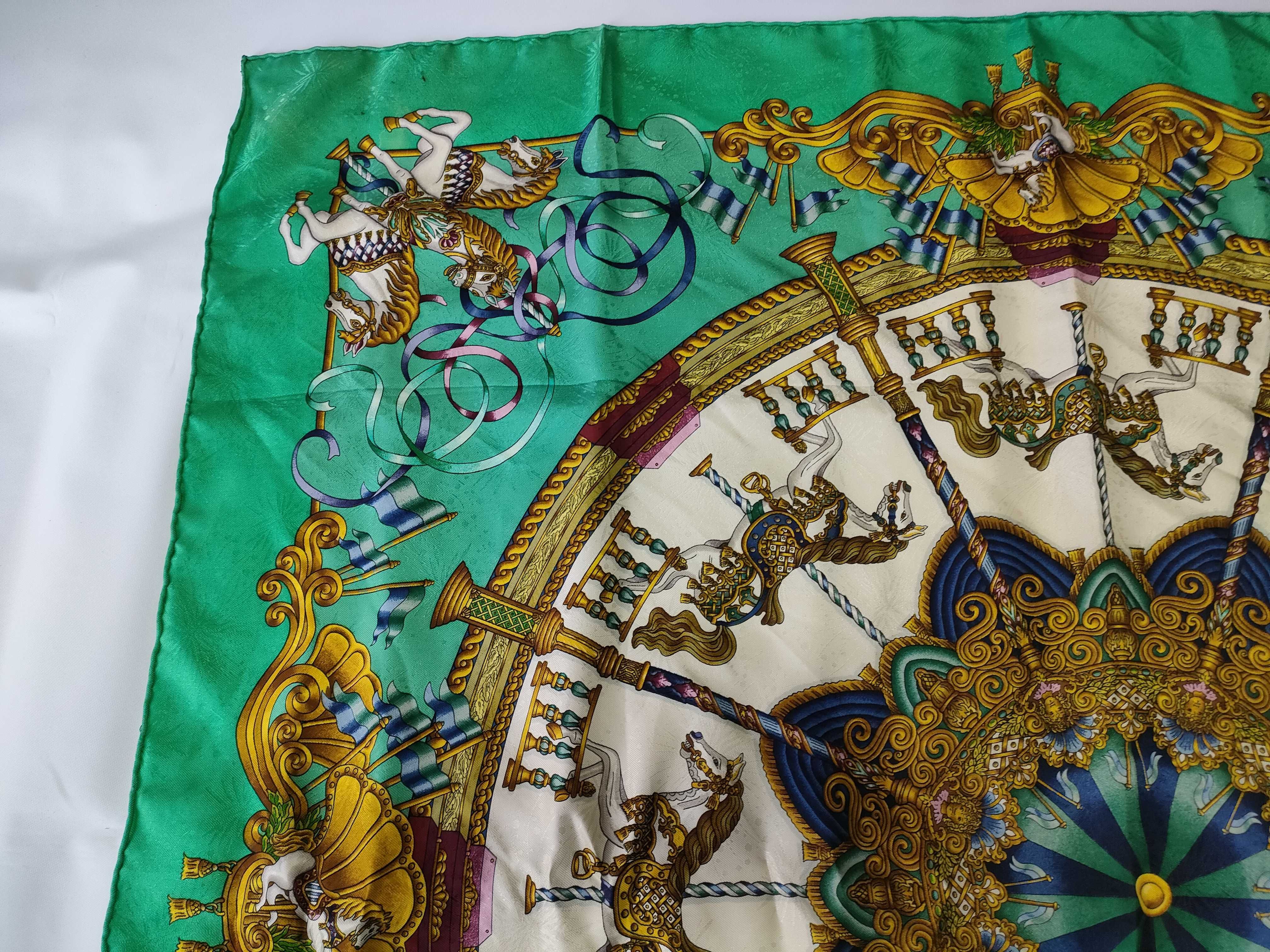 Hermes Paris Luna Park Silk Jacquard Scarf by Joachim Metz