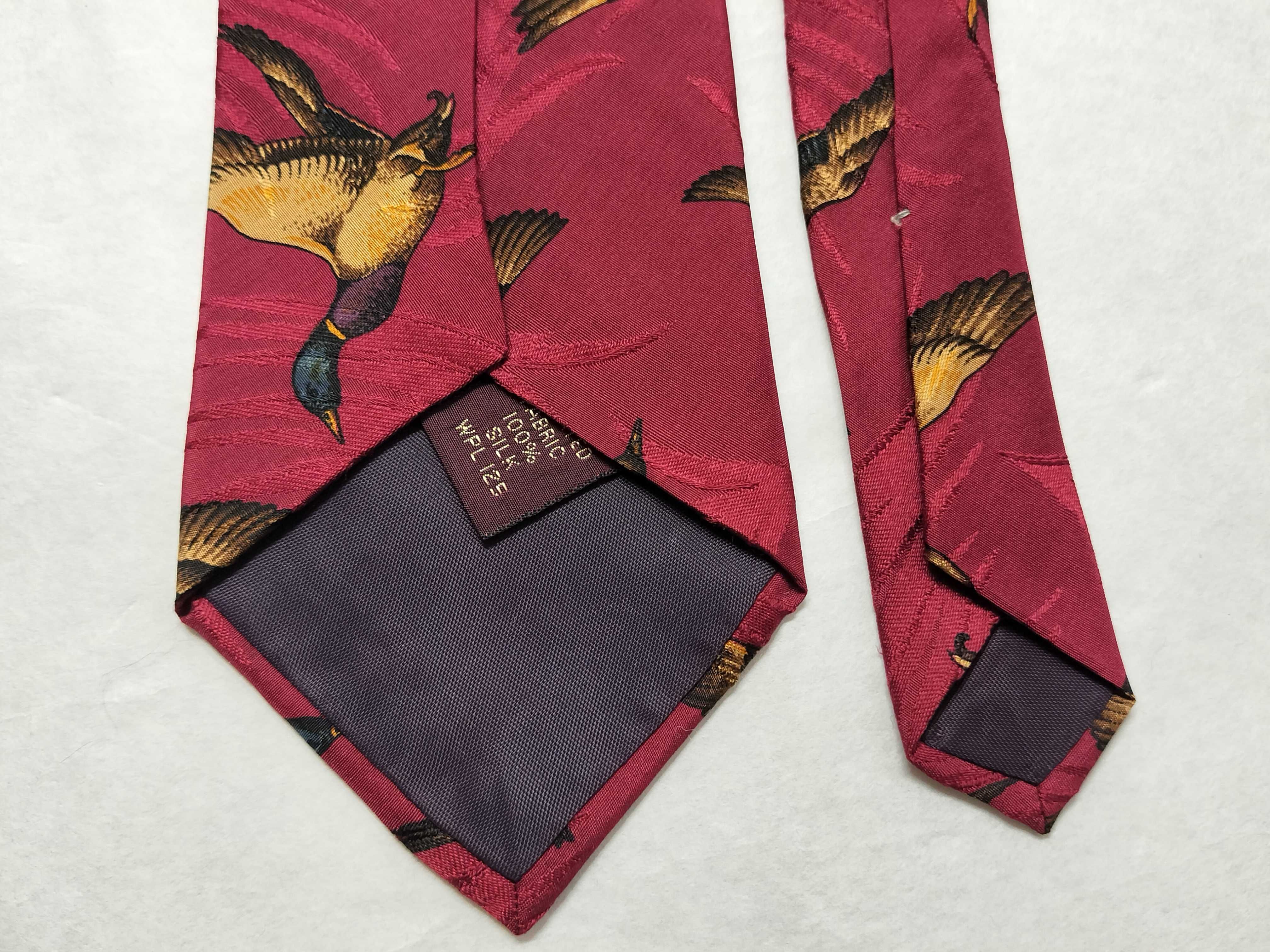 Chaps Ralph Lauren Silk Mallard Duck Motif Necktie
