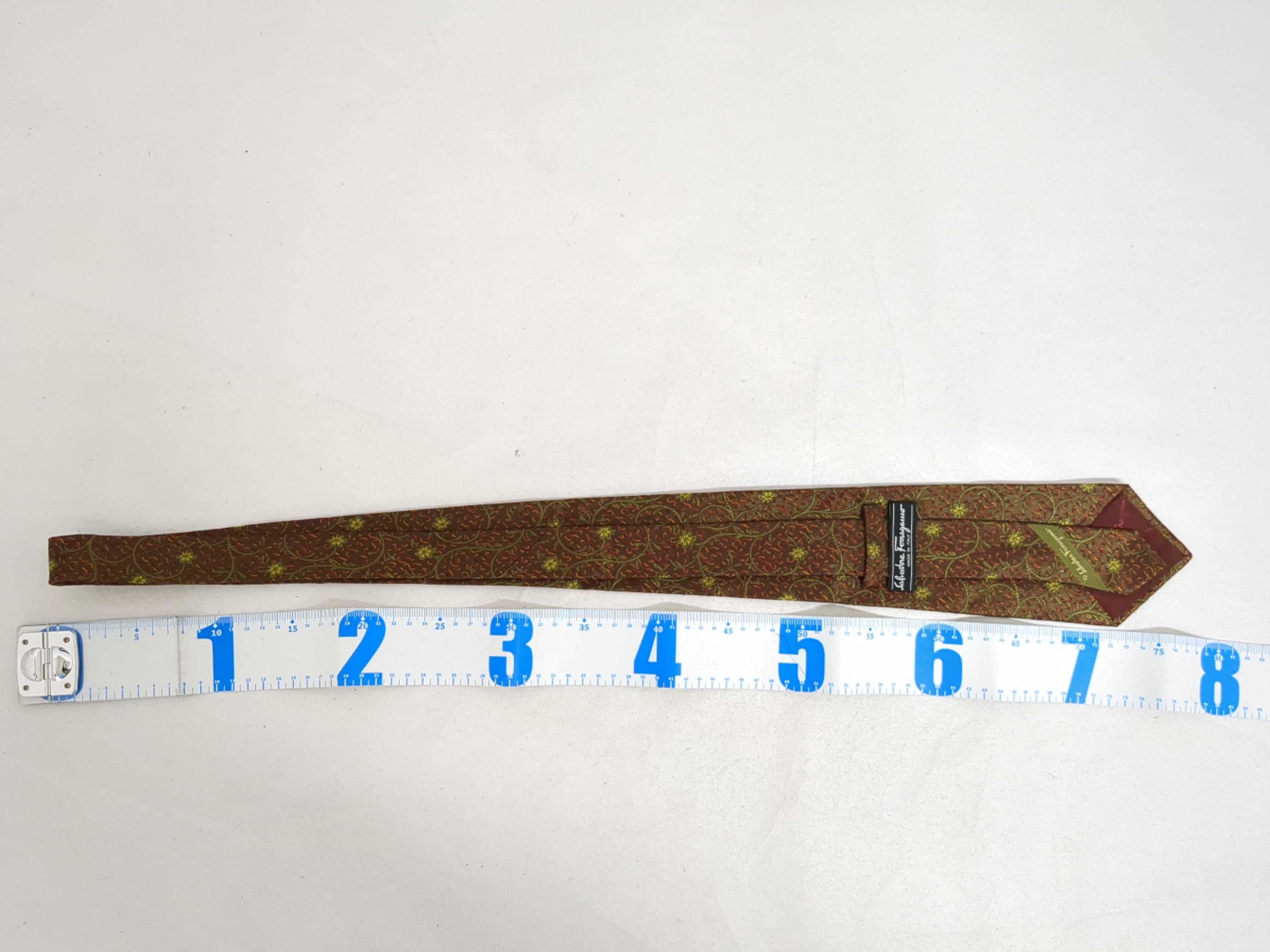 A Lot of Five Designer Silk Neckties Including Salvatore Ferragamo
