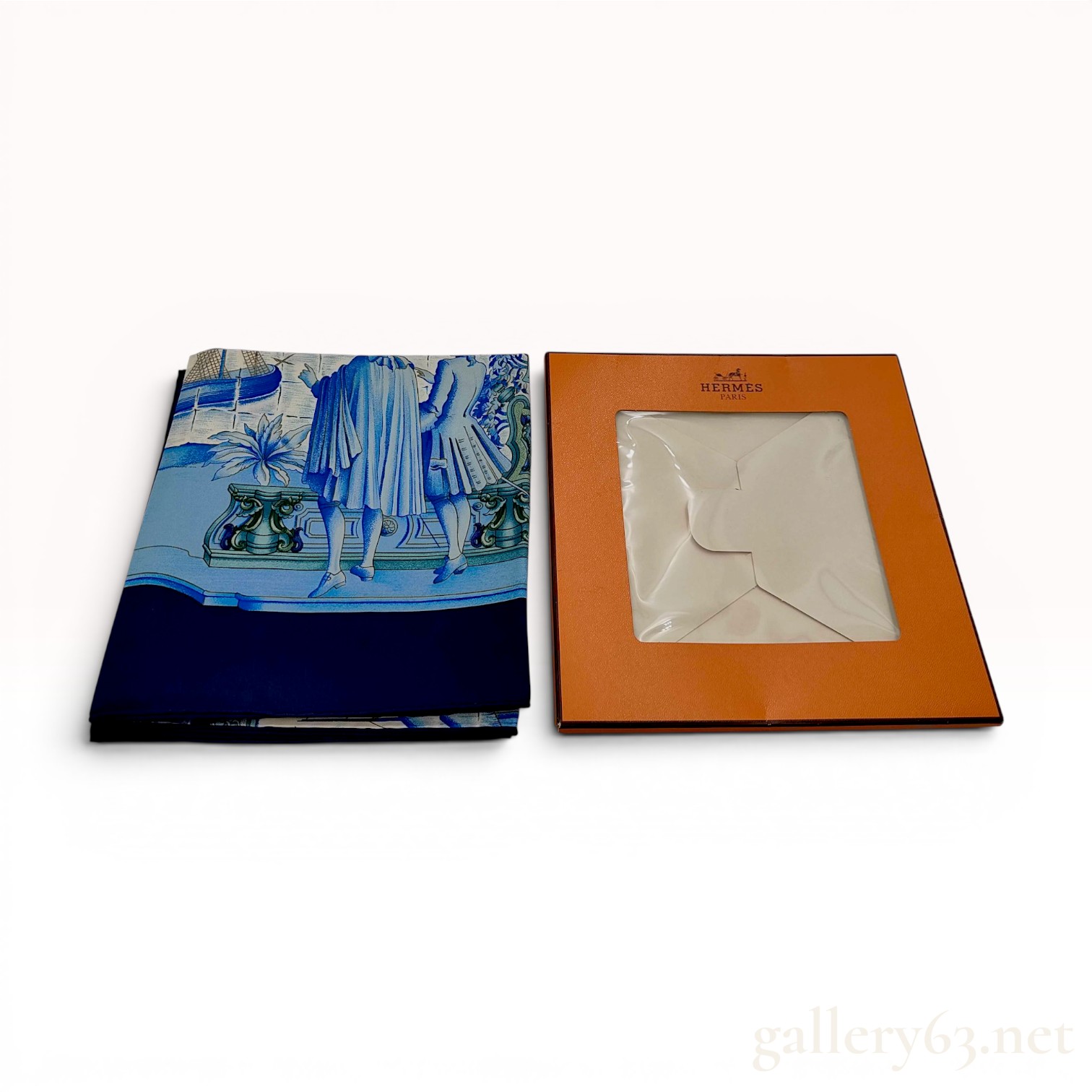 Hermes Azulejos Silk Scarf by Catherine Baschet with Box