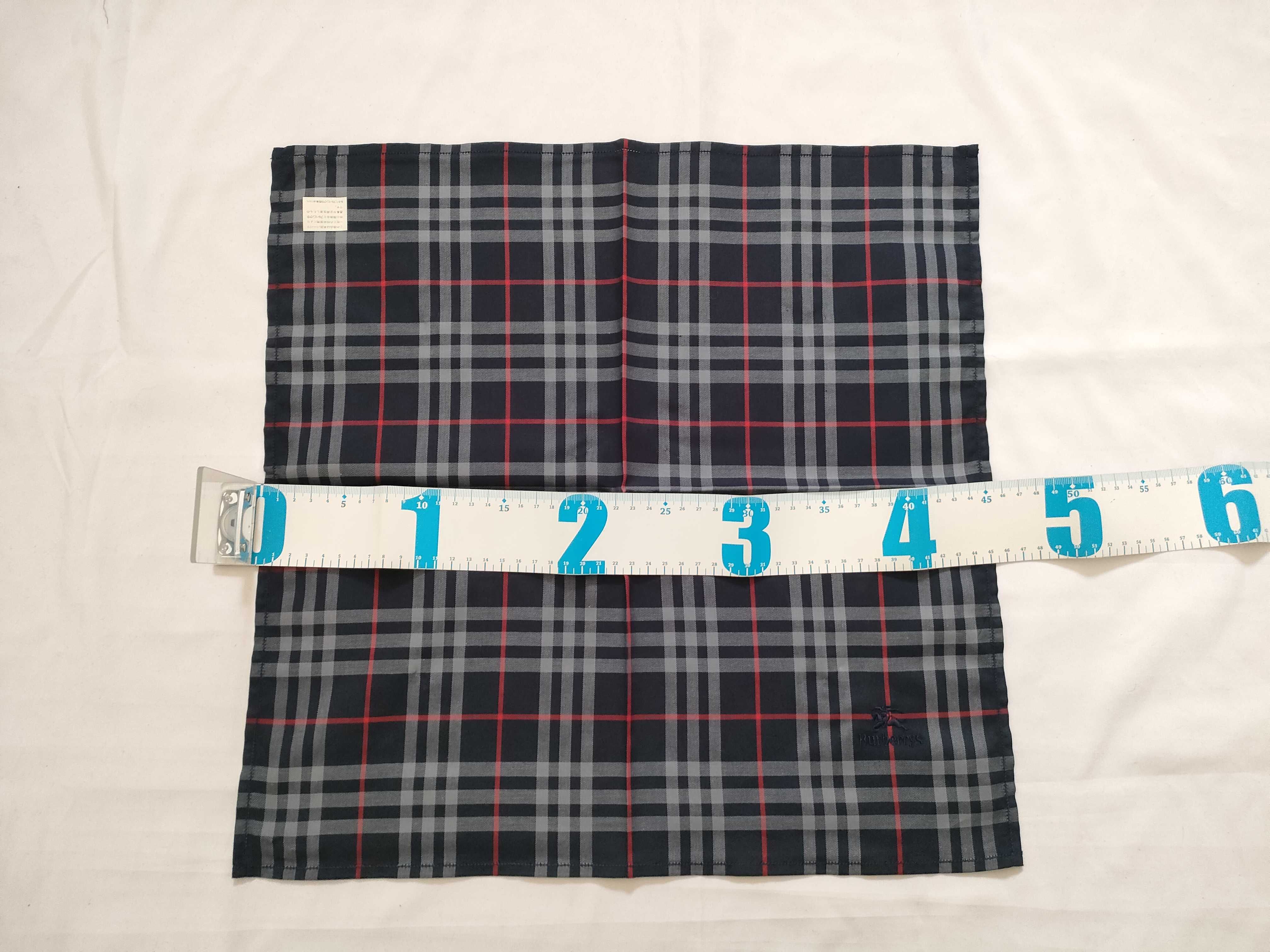 A Pair of Vintage Burberrys Cotton Pocket Squares in Signature Check Patterns