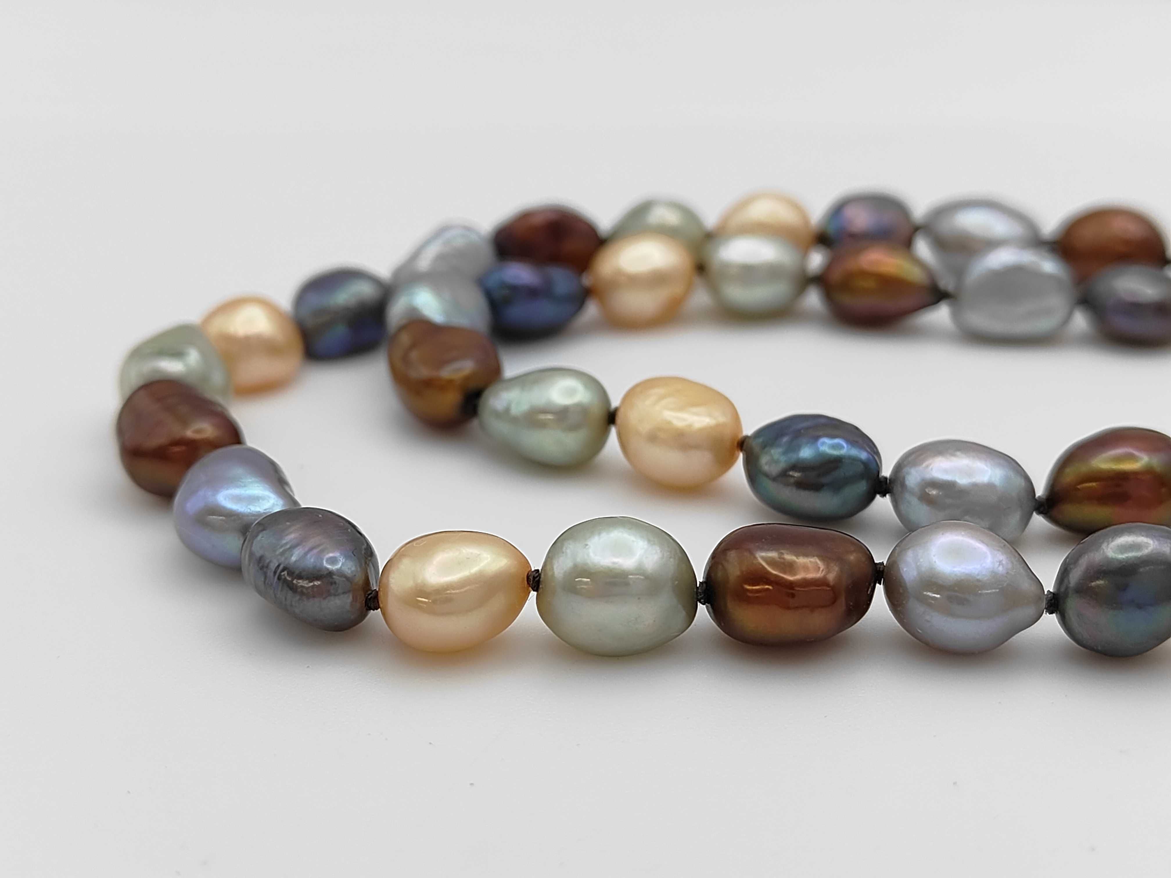 Multi-Color Cultured Freshwater Pearl Rope Necklace