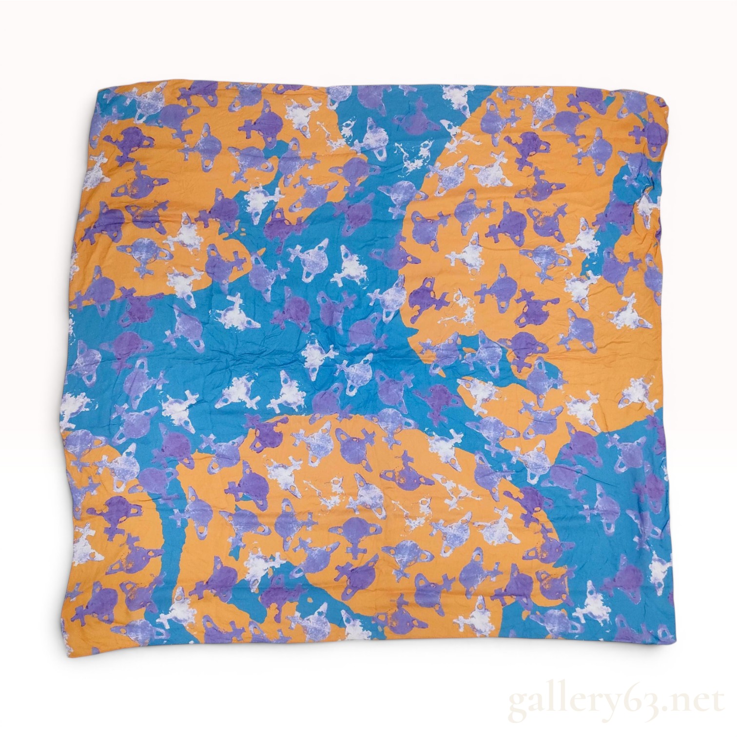 Vivienne Westwood Signature Orb Motif Rayon Scarf