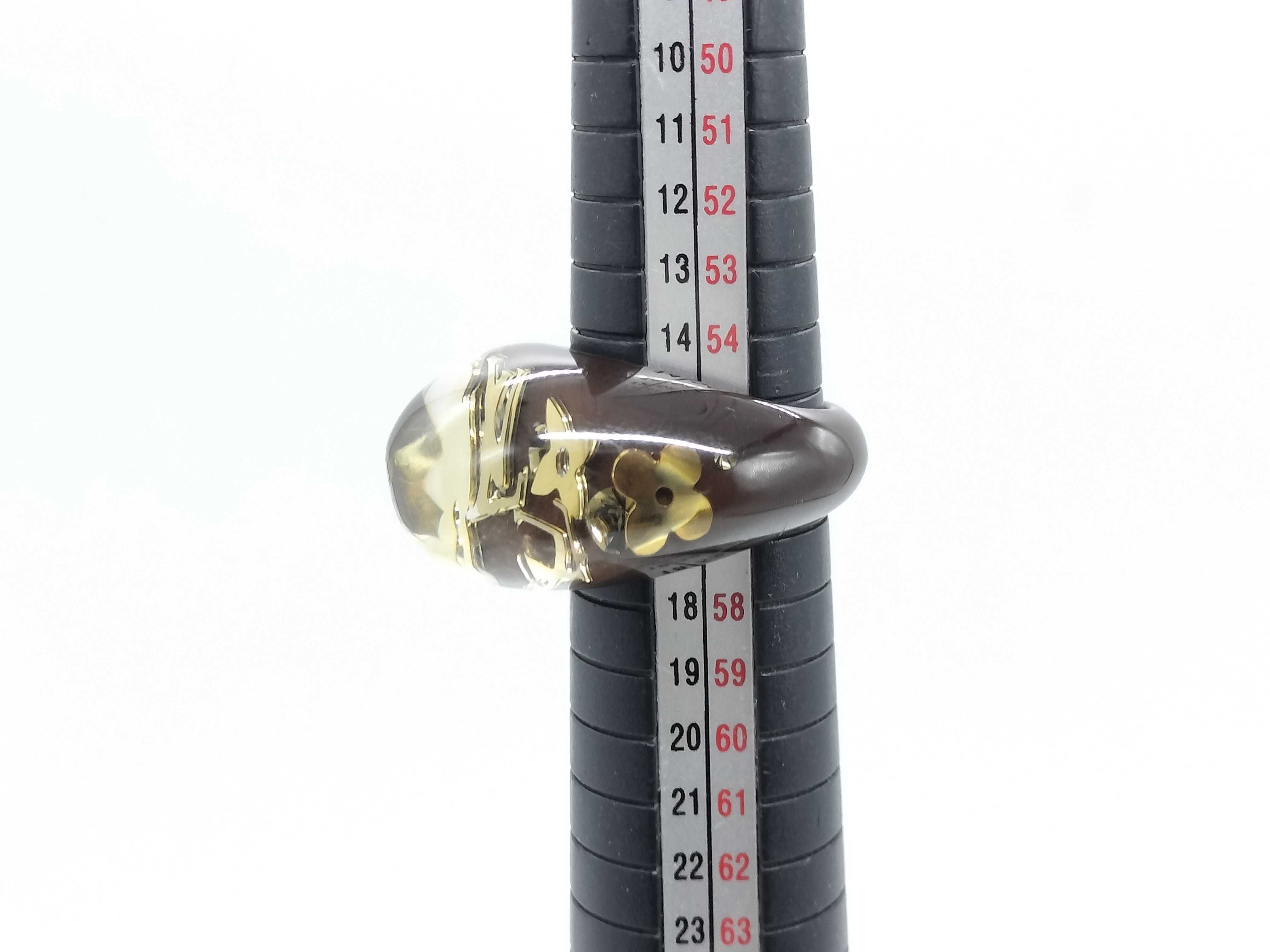 Louis Vuitton Inclusion Resin Monogram Dome Ring
