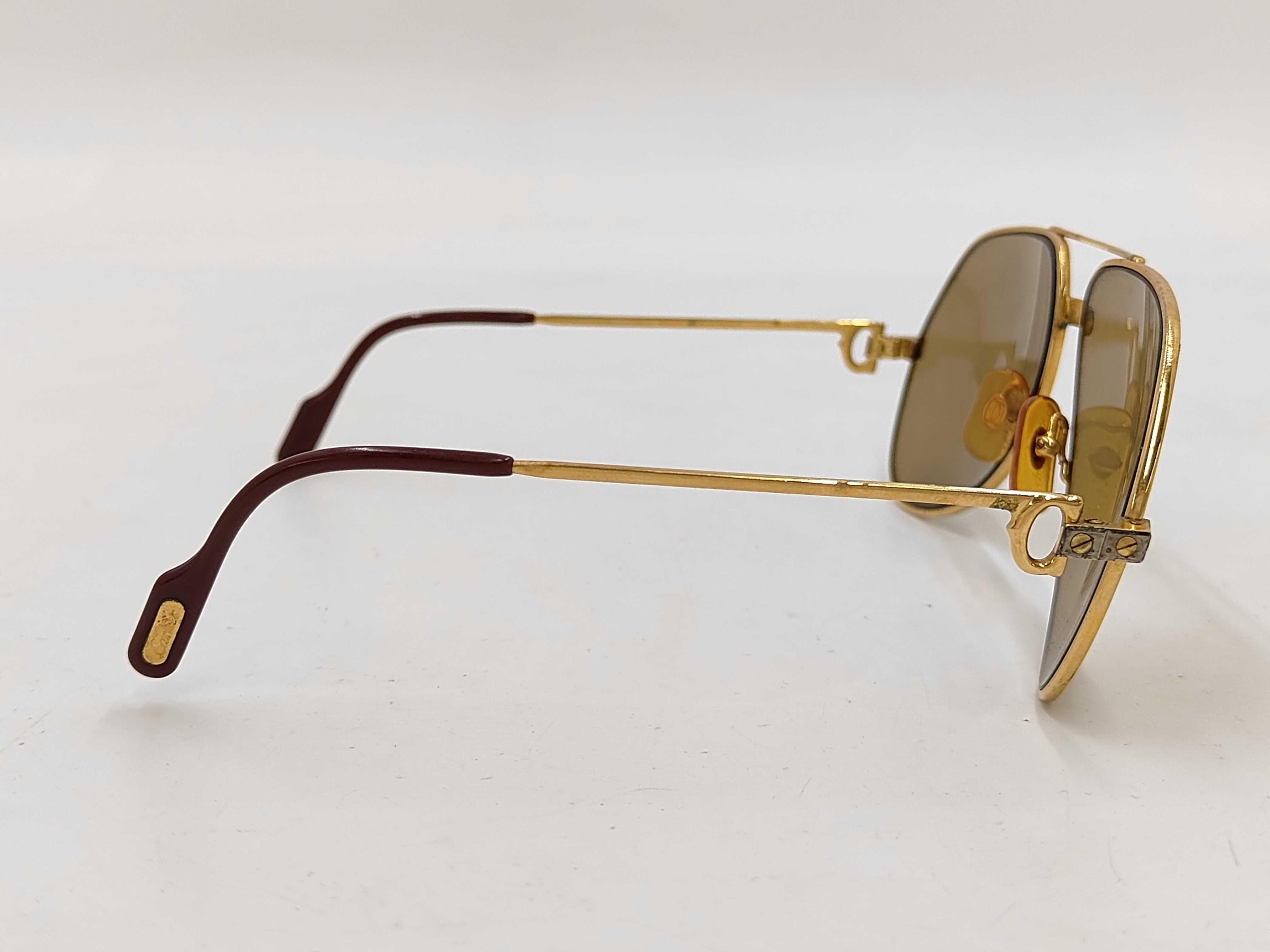Cartier Vendome Louis Gold-Toned Aviator Sunglasses