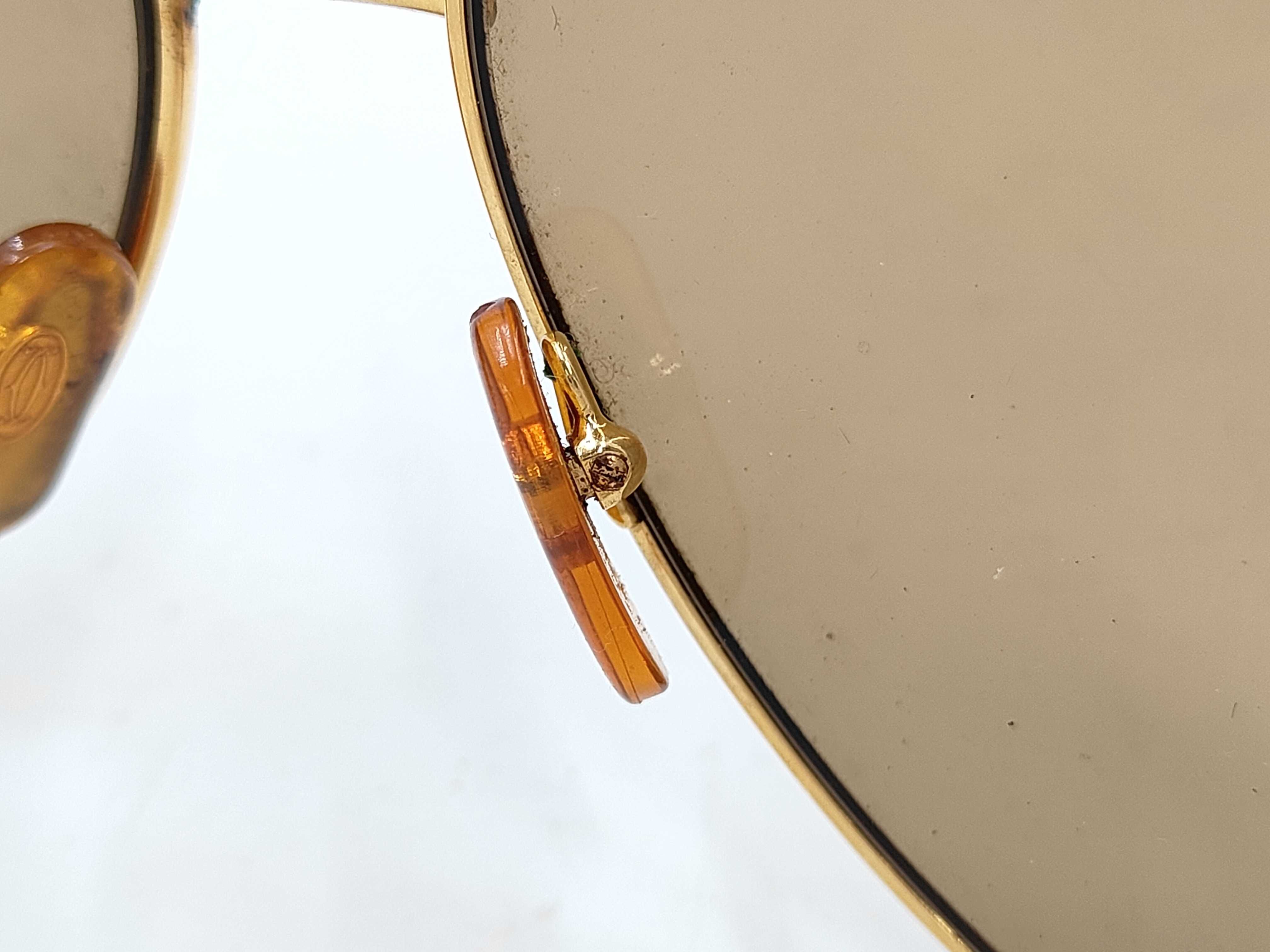 Cartier Vendome Louis Gold-Toned Aviator Sunglasses