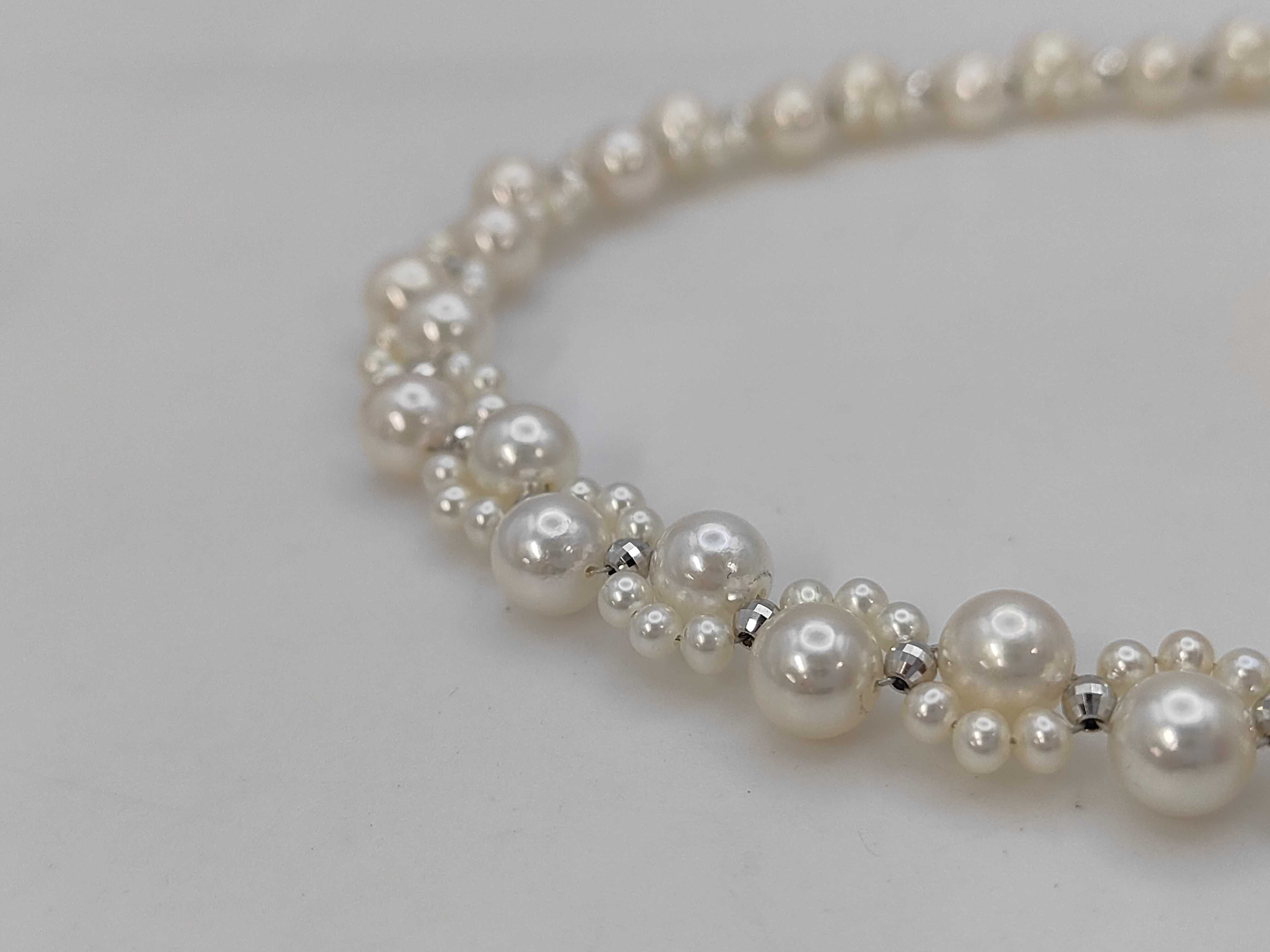 Kawasumi Cultured Pearl and 14K White Gold Necklace and Earring Set