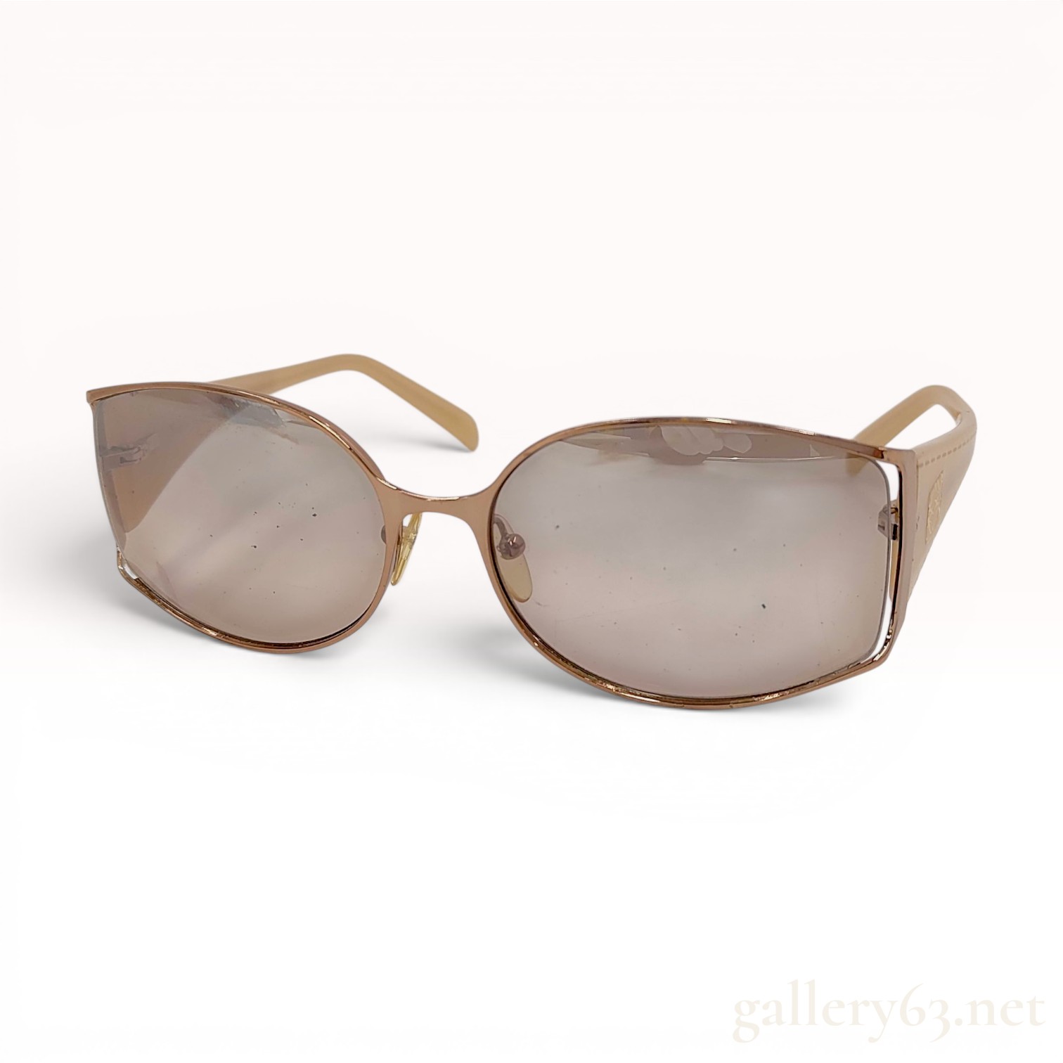 Loewe SLW 168 Women's Semi-Rimless Designer Sunglasses