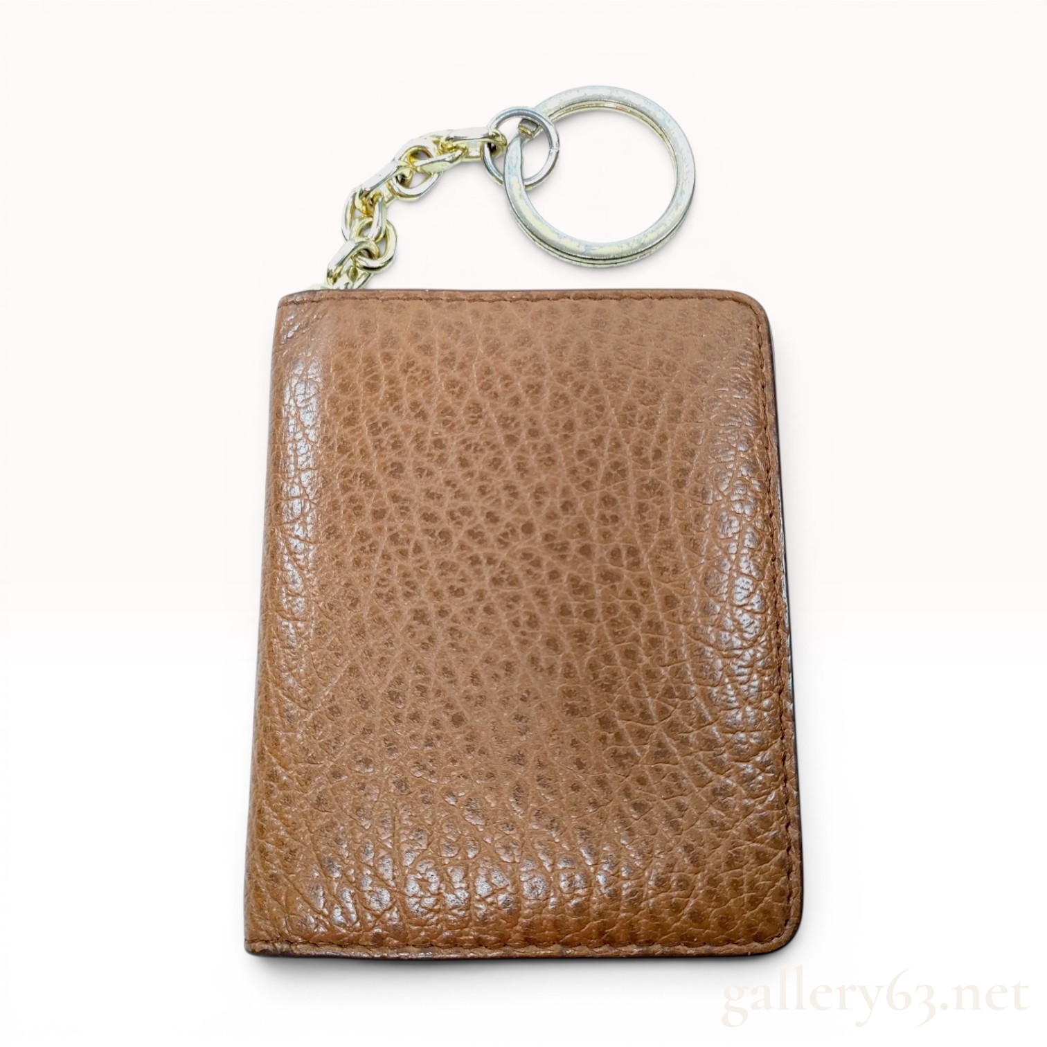Maison Margiela Pebbled Leather Bifold Keychain Wallet