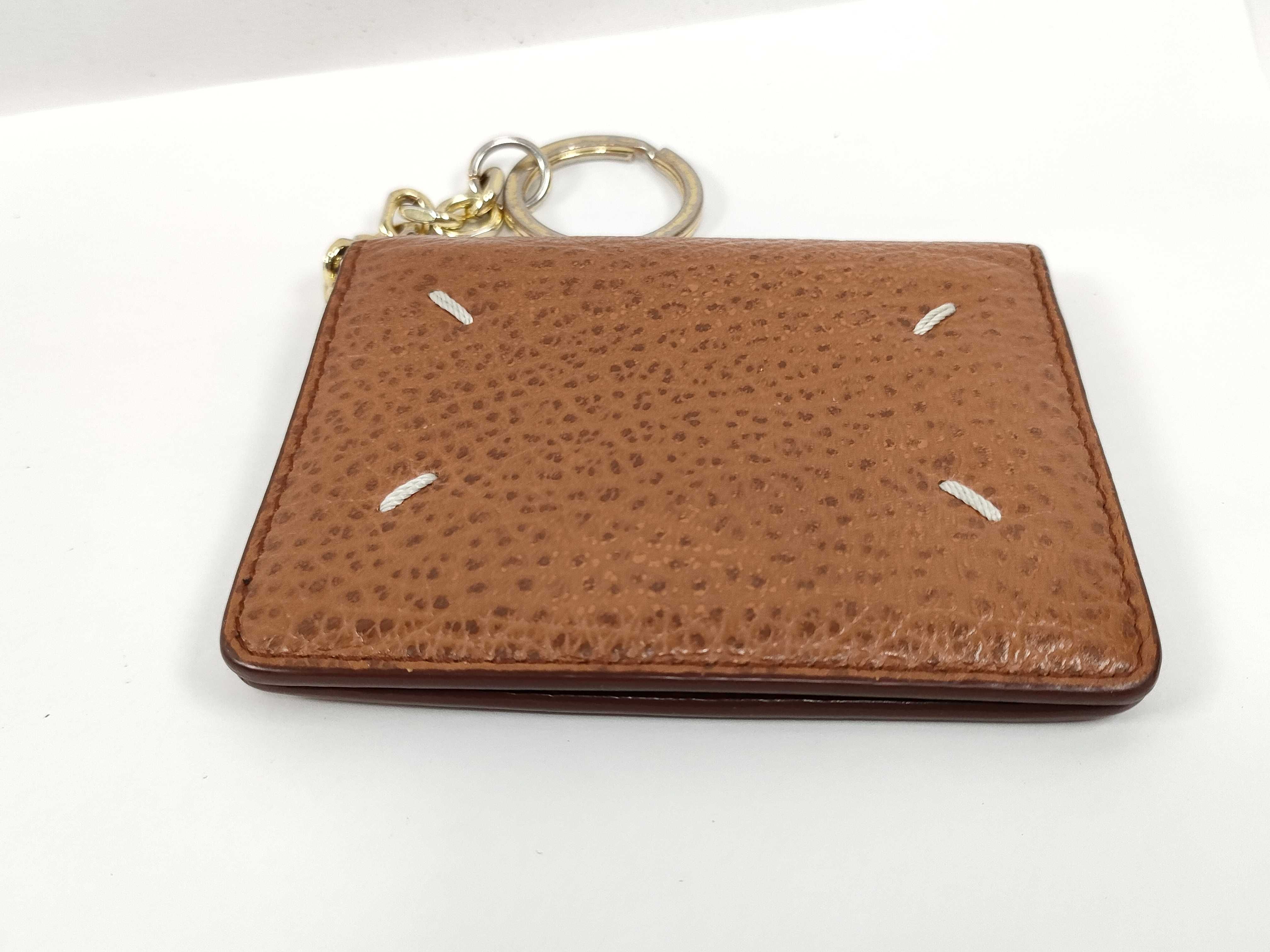 Maison Margiela Pebbled Leather Bifold Keychain Wallet