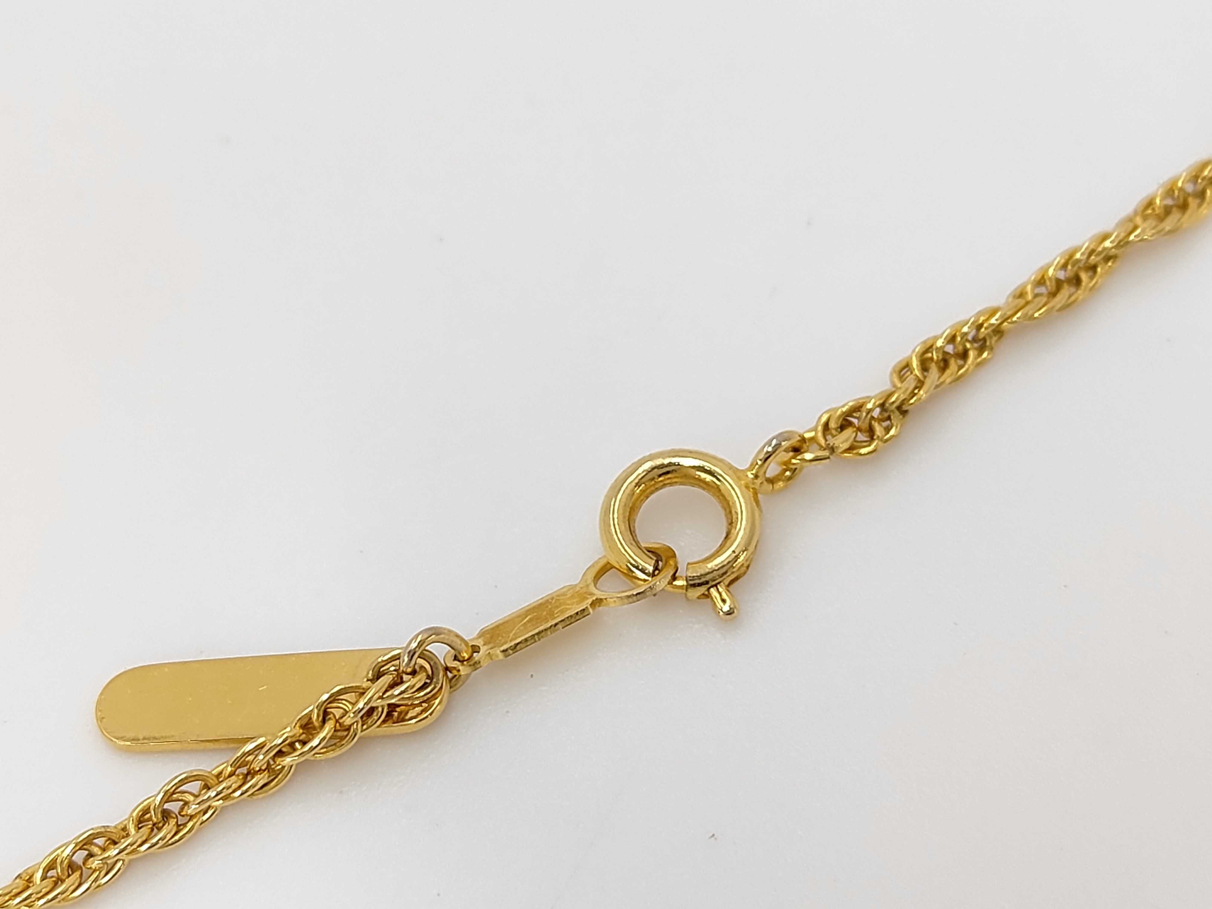 Mikimoto International Two Tone Filigree Magnifying Glass Pendant Necklace