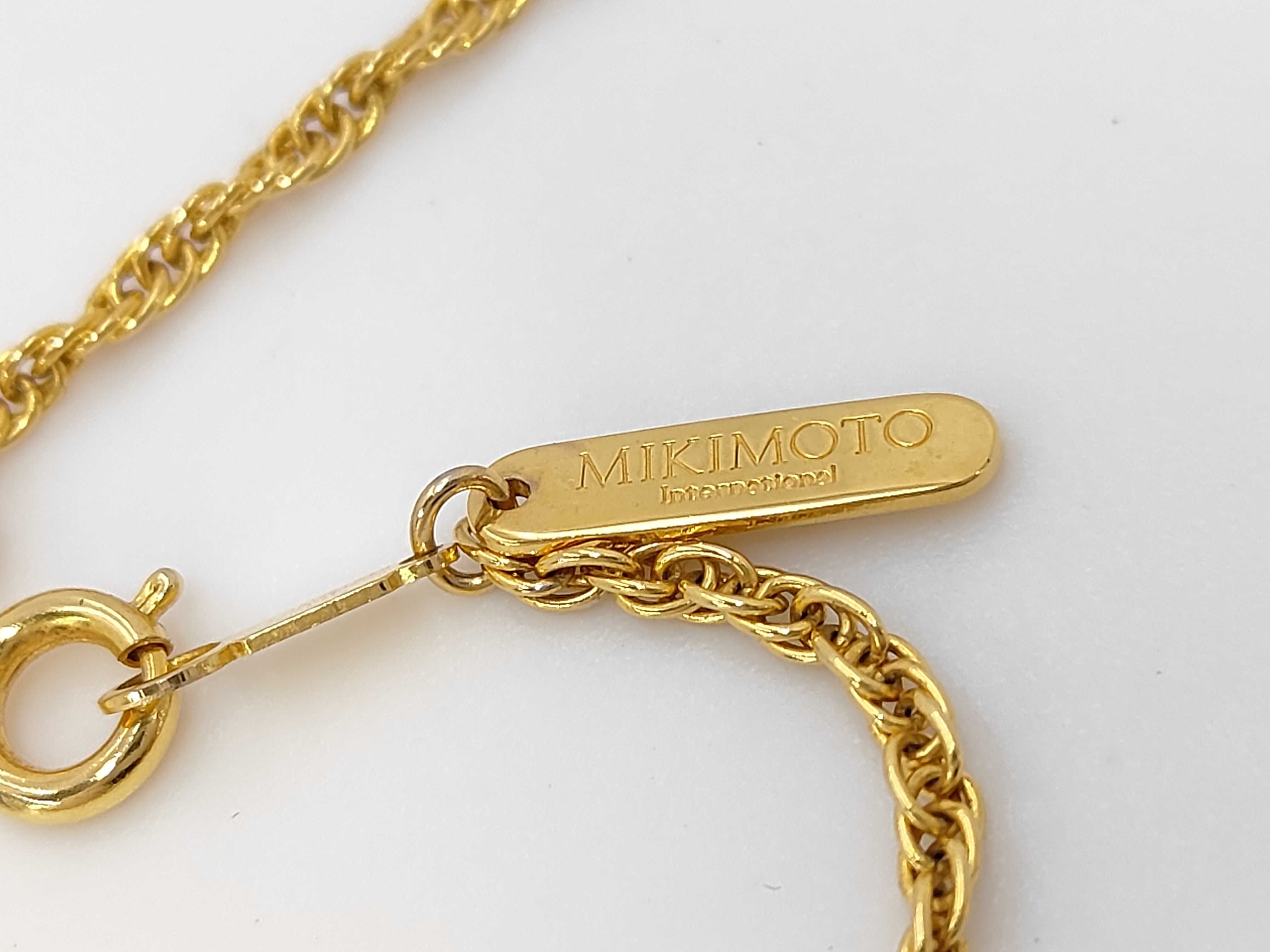 Mikimoto International Two Tone Filigree Magnifying Glass Pendant Necklace