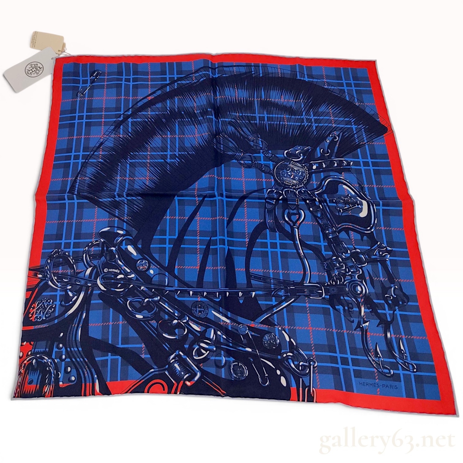 Hermes Horse Punk Carre 70 Silk Scarf with Box