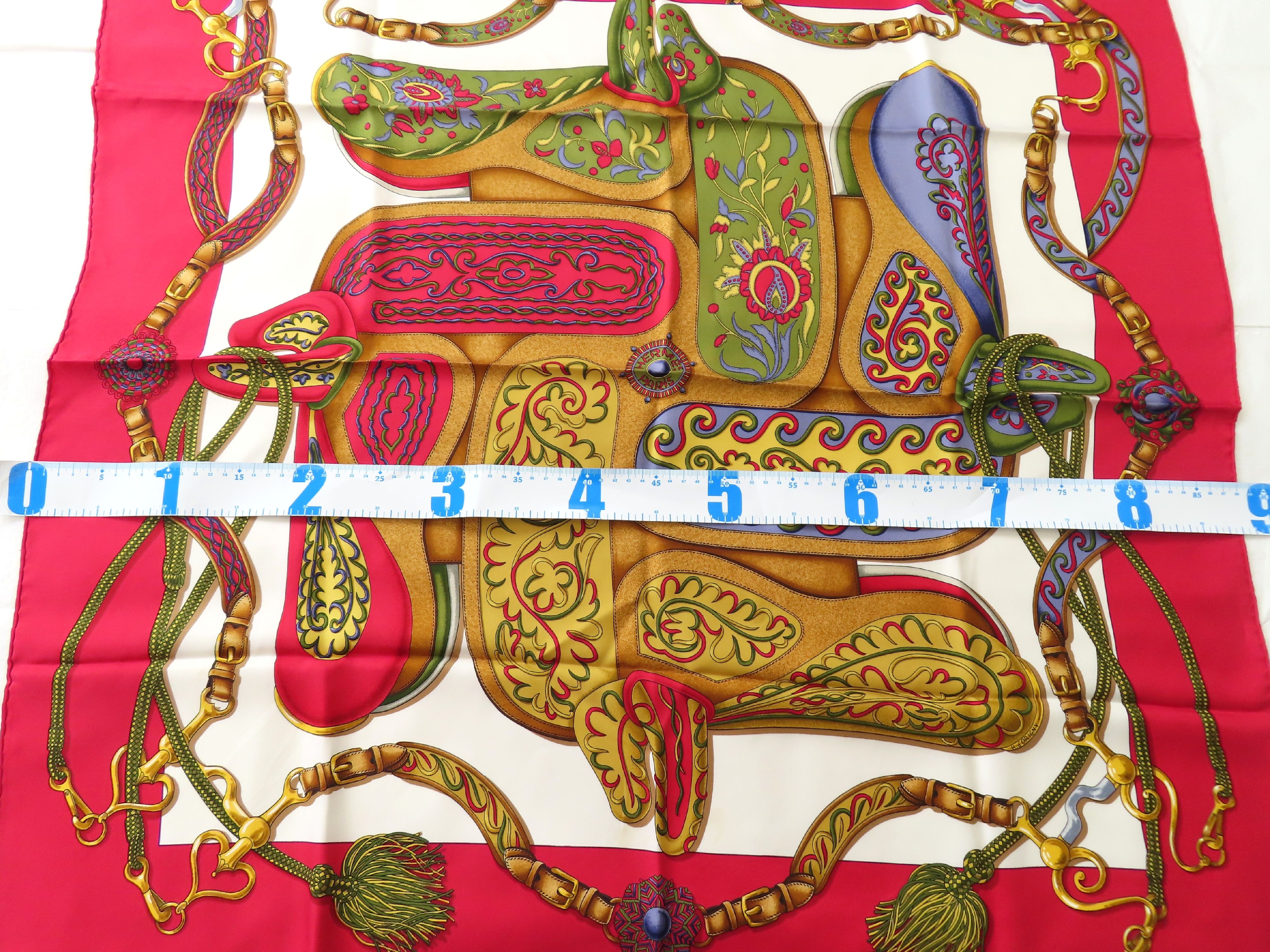 Hermes Festival Silk Scarf by Henri d'Origny