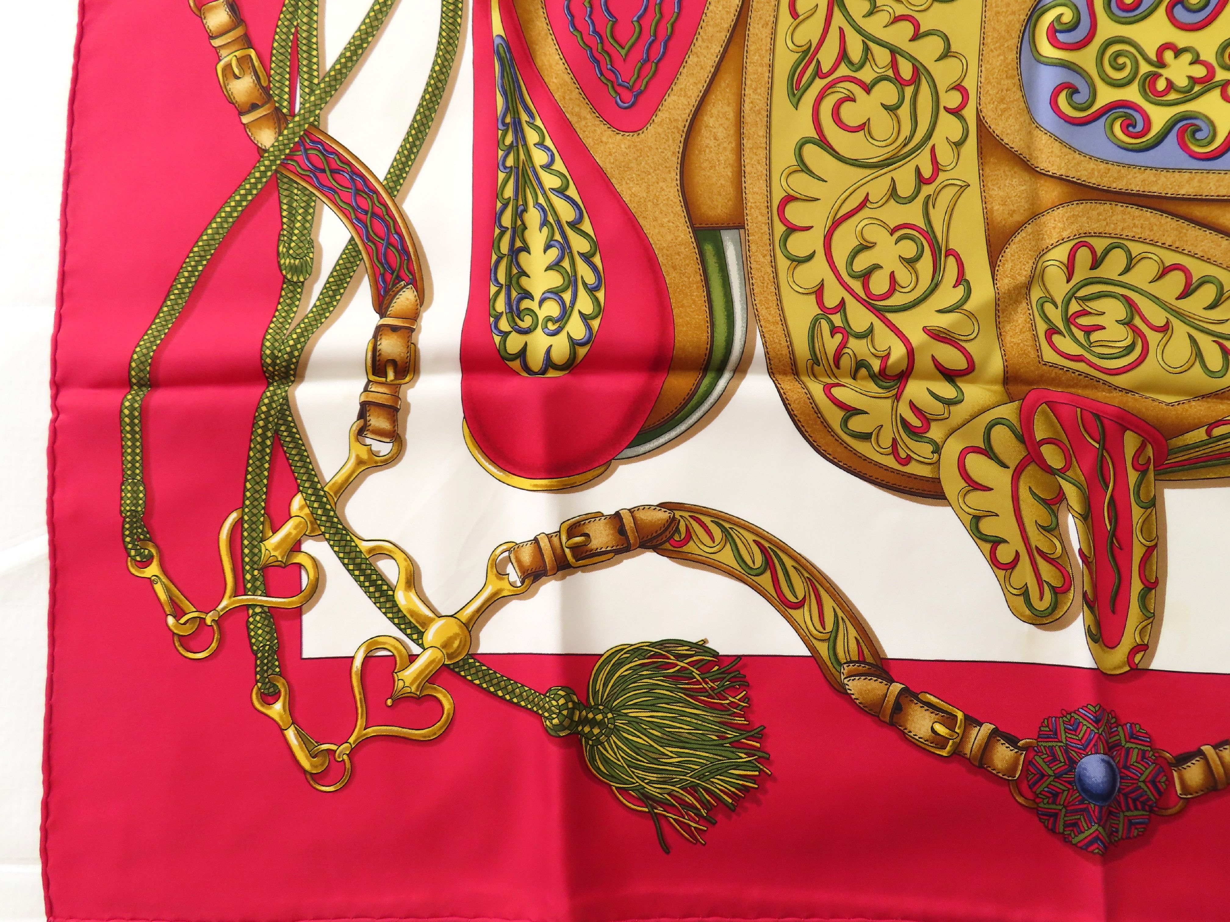 Hermes Festival Silk Scarf by Henri d'Origny