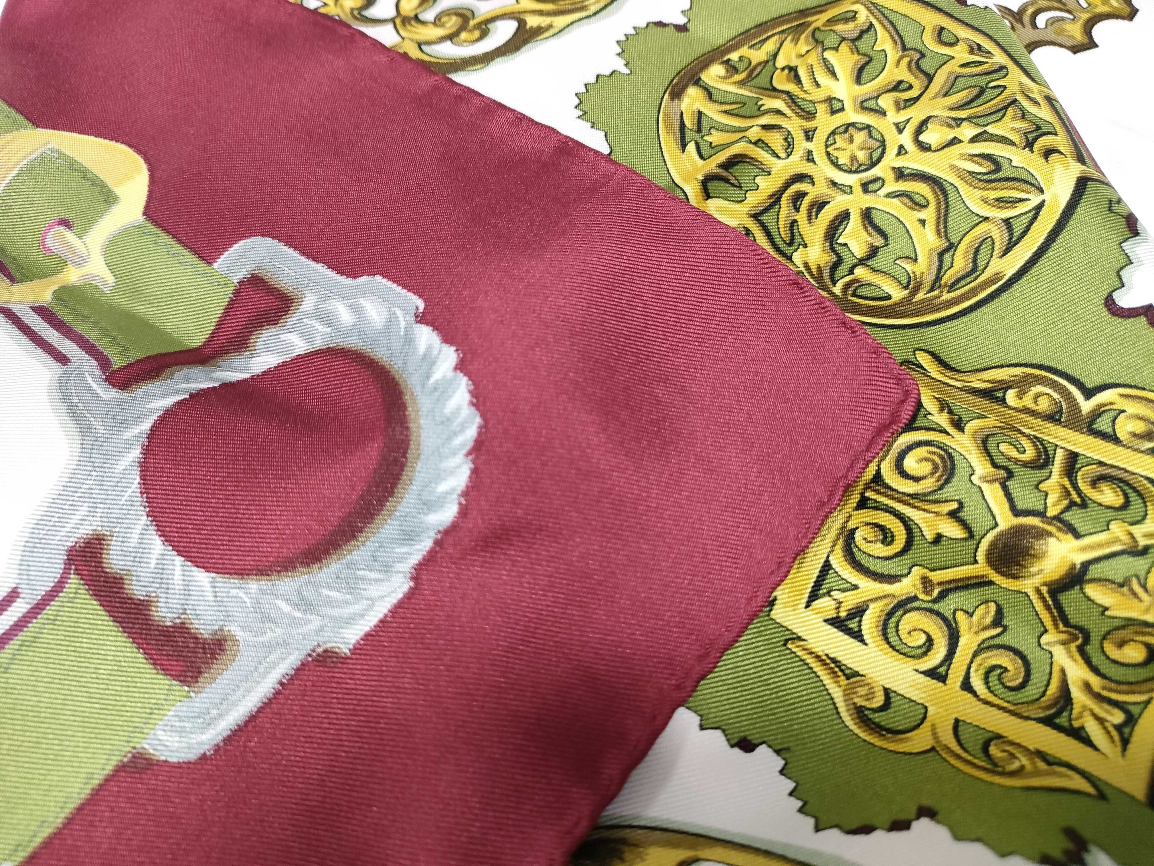 Hermes Cuivreries Silk Twill Scarf by Francoise de la Perriere