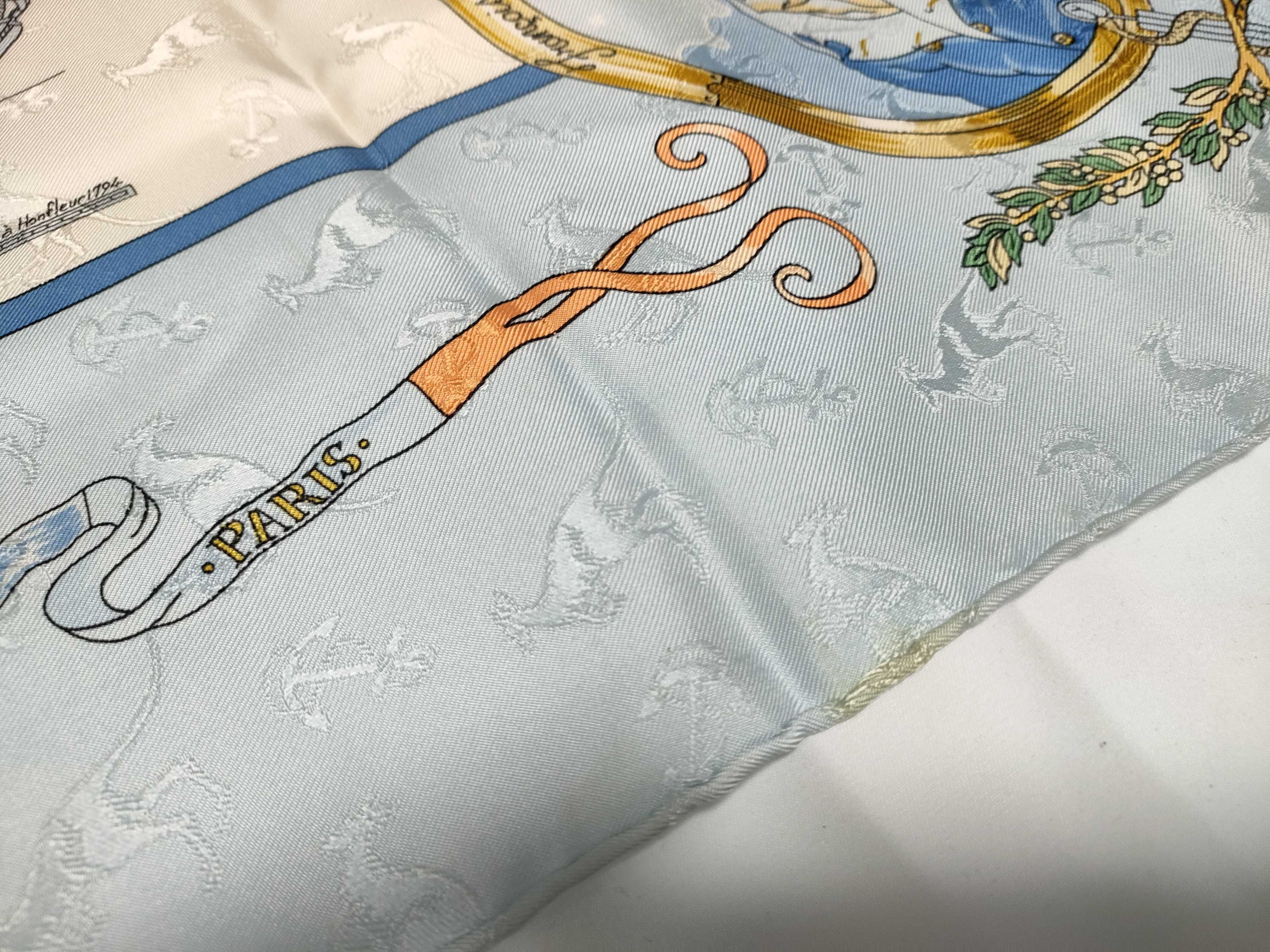 Hermes Le Geographe Silk Jacquard Scarf by Sandra Laroche