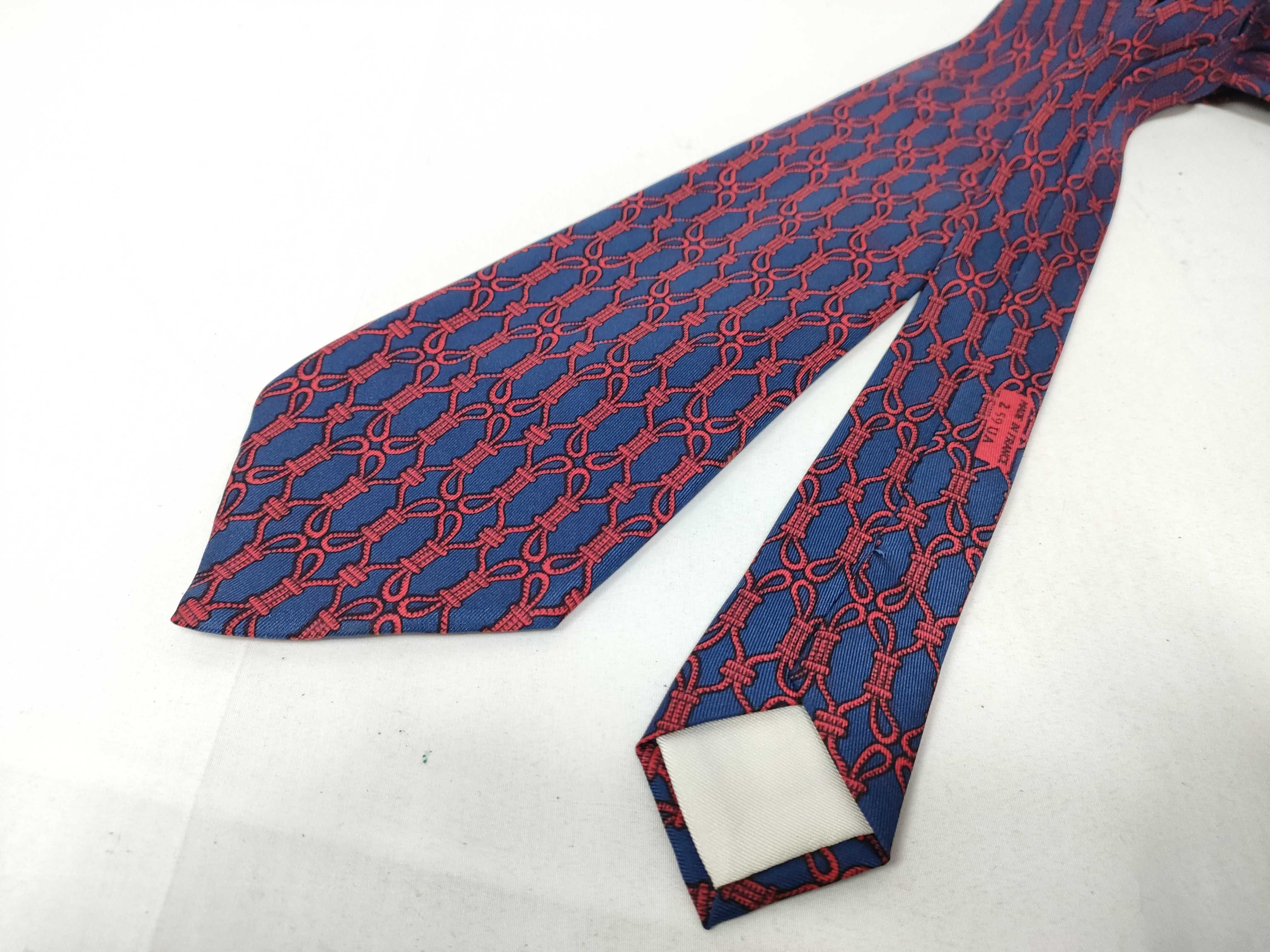 Hermes Rope Motif Silk Necktie with Box