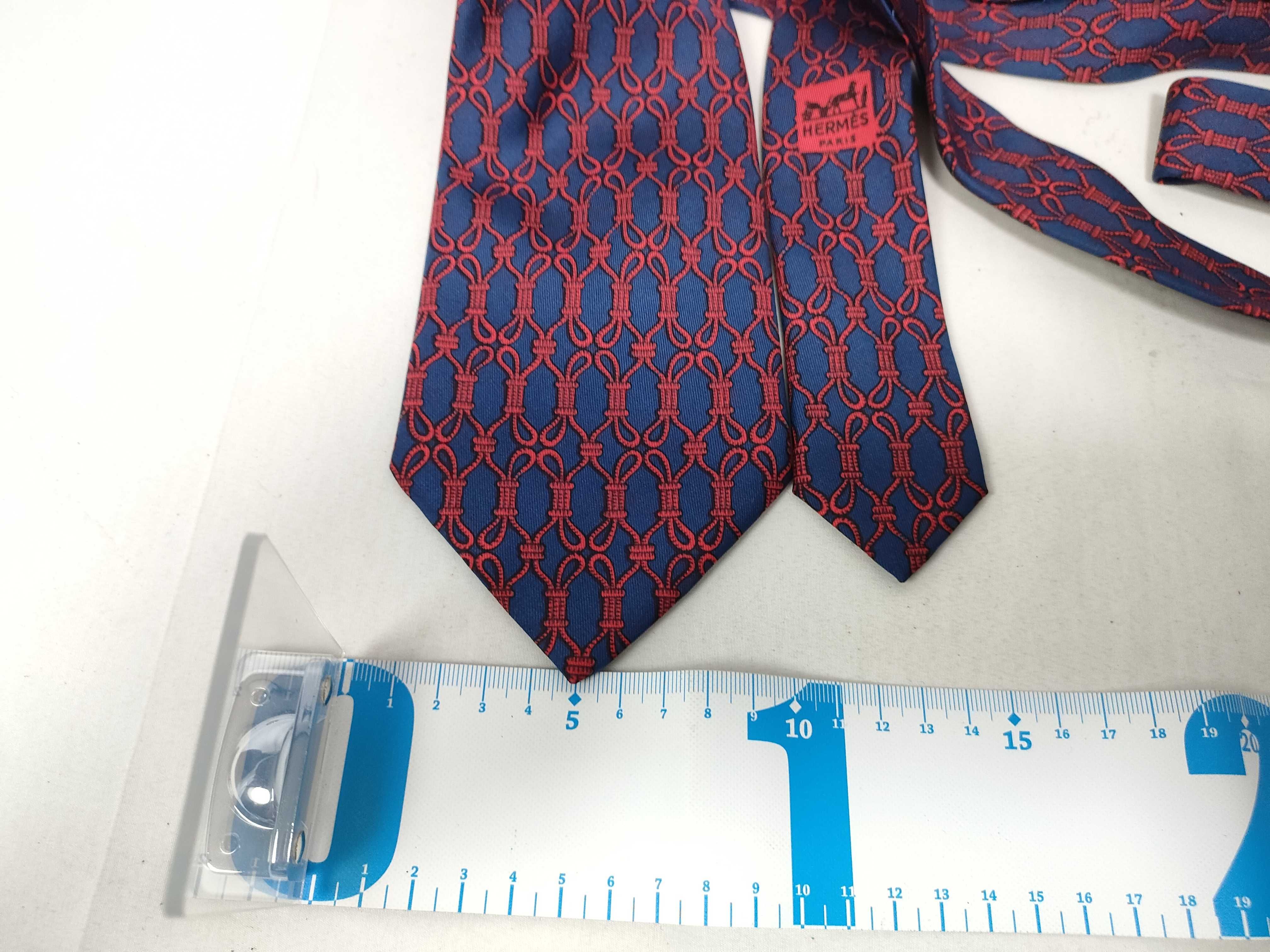Hermes Rope Motif Silk Necktie with Box
