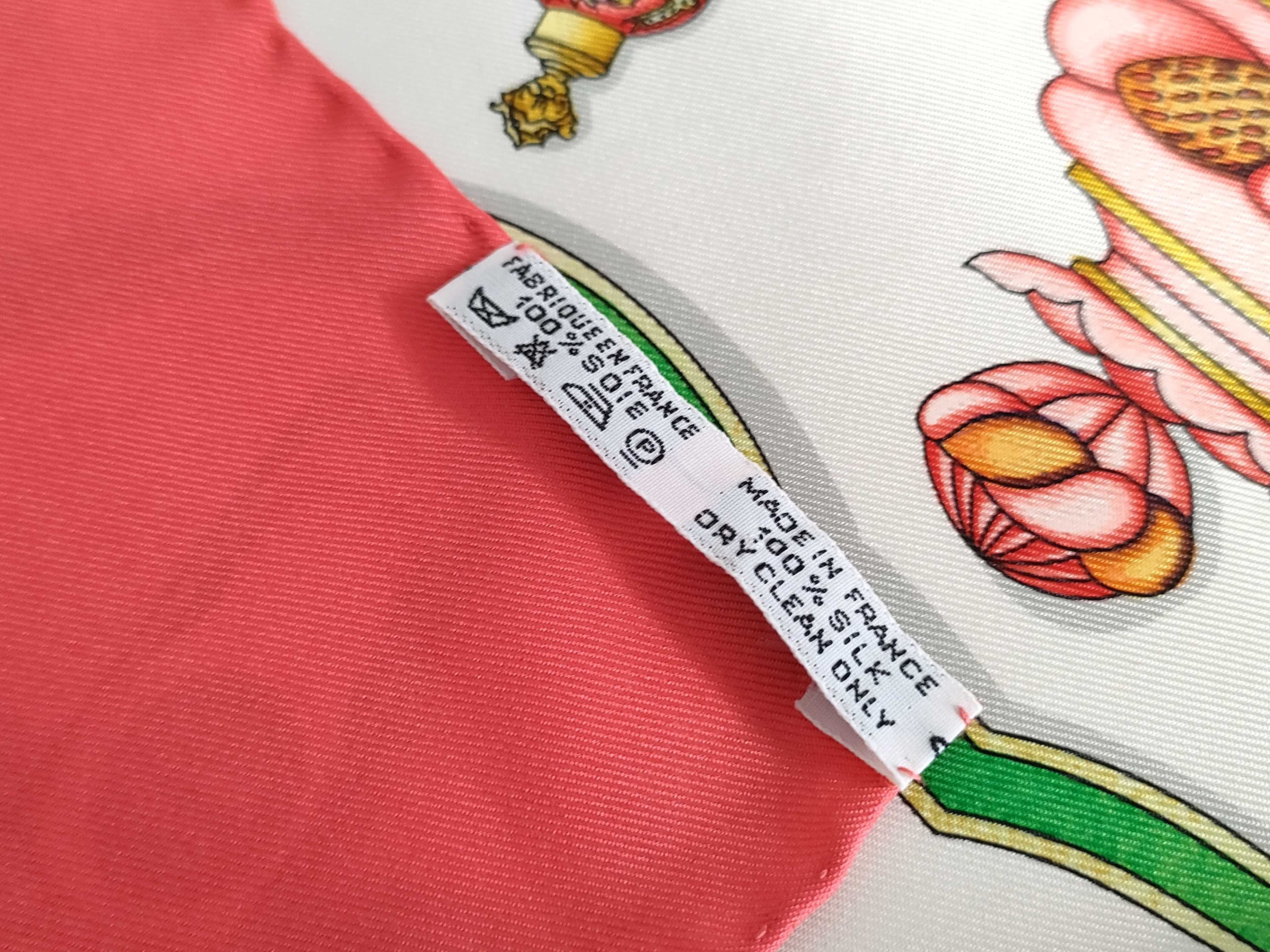 Hermes Qu importe le flacon Silk Carre 90 Scarf with Box