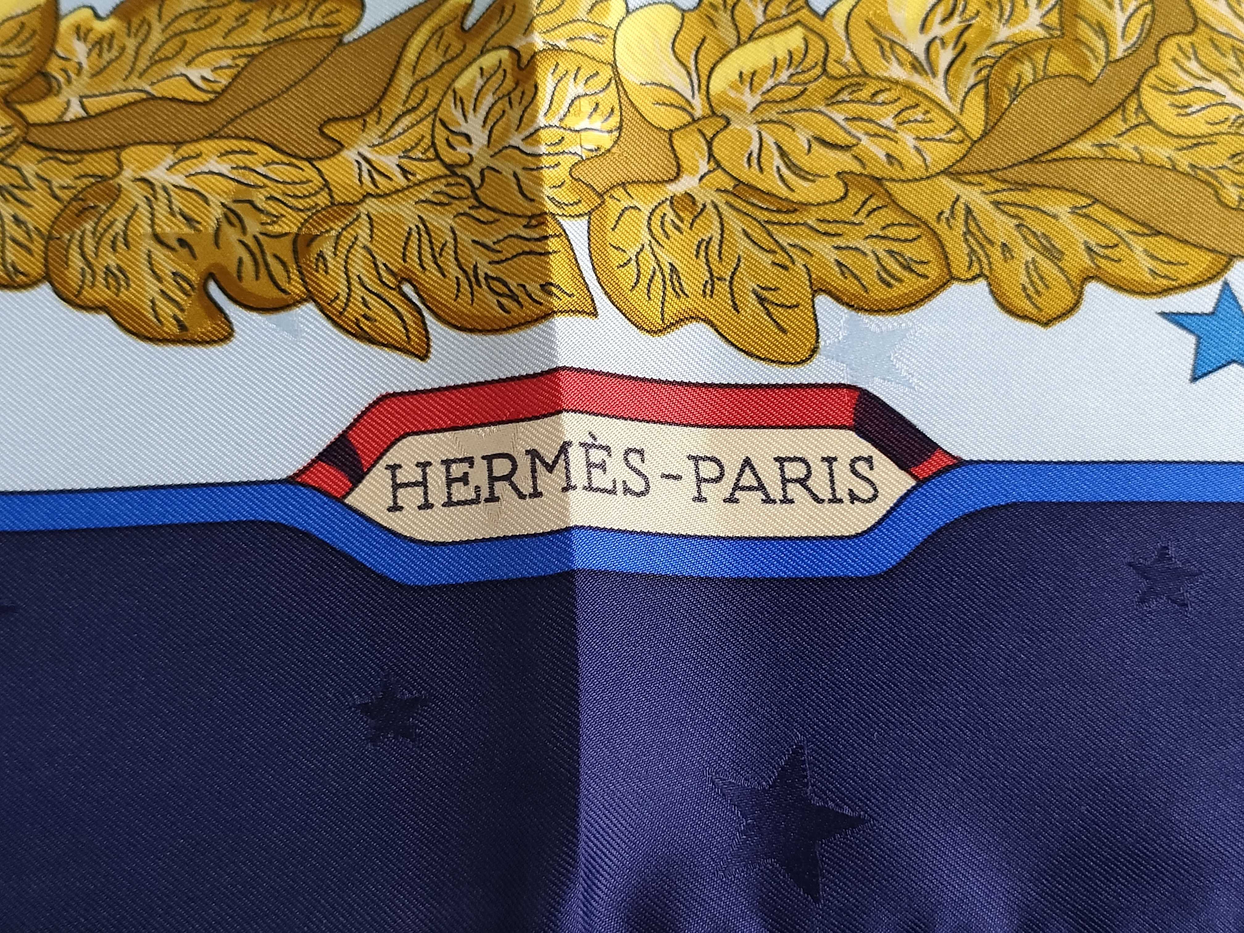 Hermes Emblemes de l'Europe Silk Scarf by Caty Latham with Box