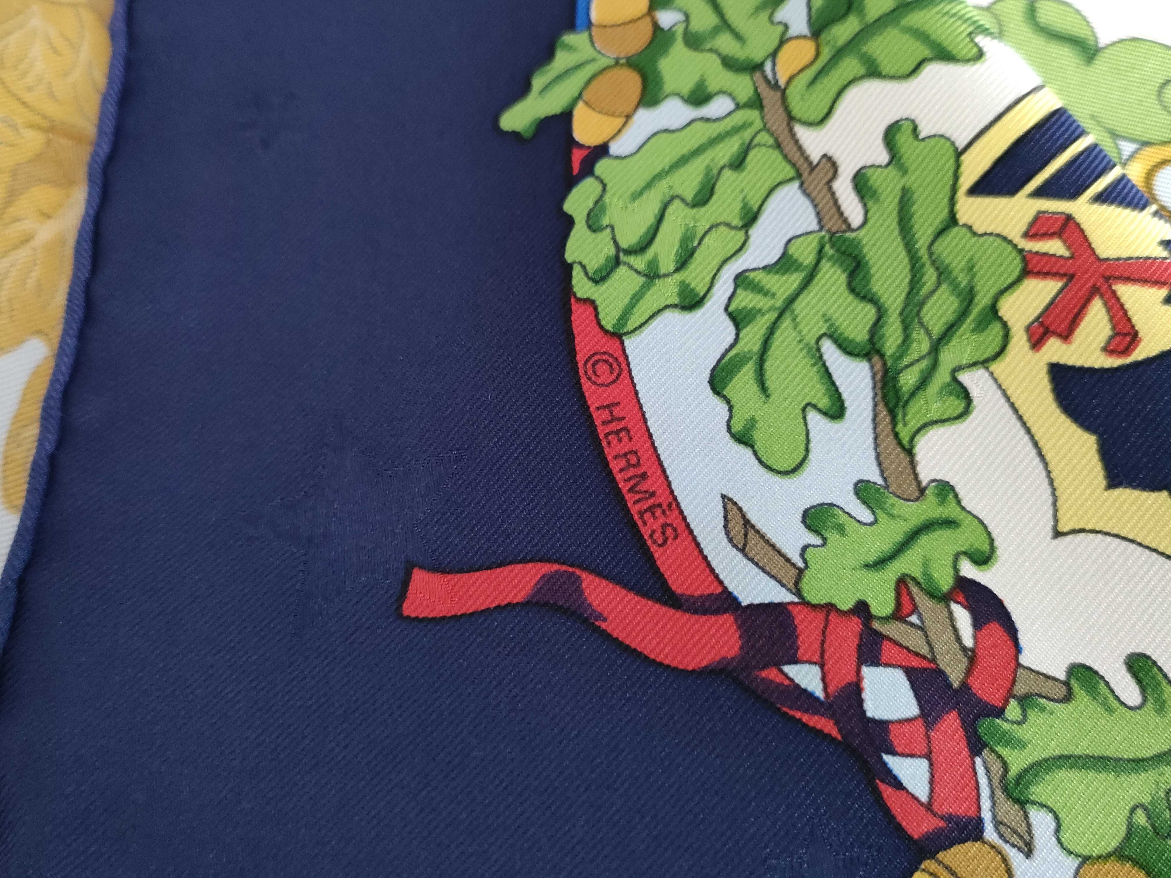Hermes Emblemes de l'Europe Silk Scarf by Caty Latham with Box