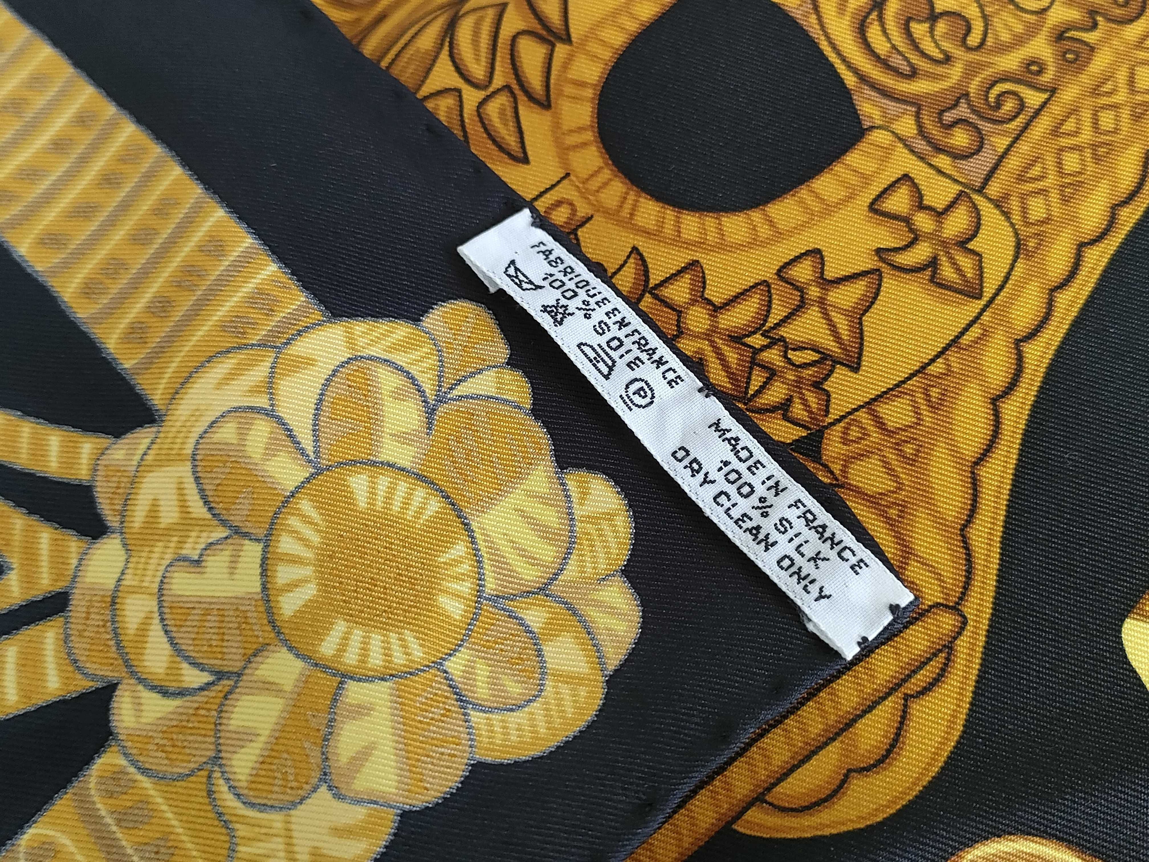 Hermes Armets en Panache Silk Scarf 90cm Carre by Annie Faivre with Box