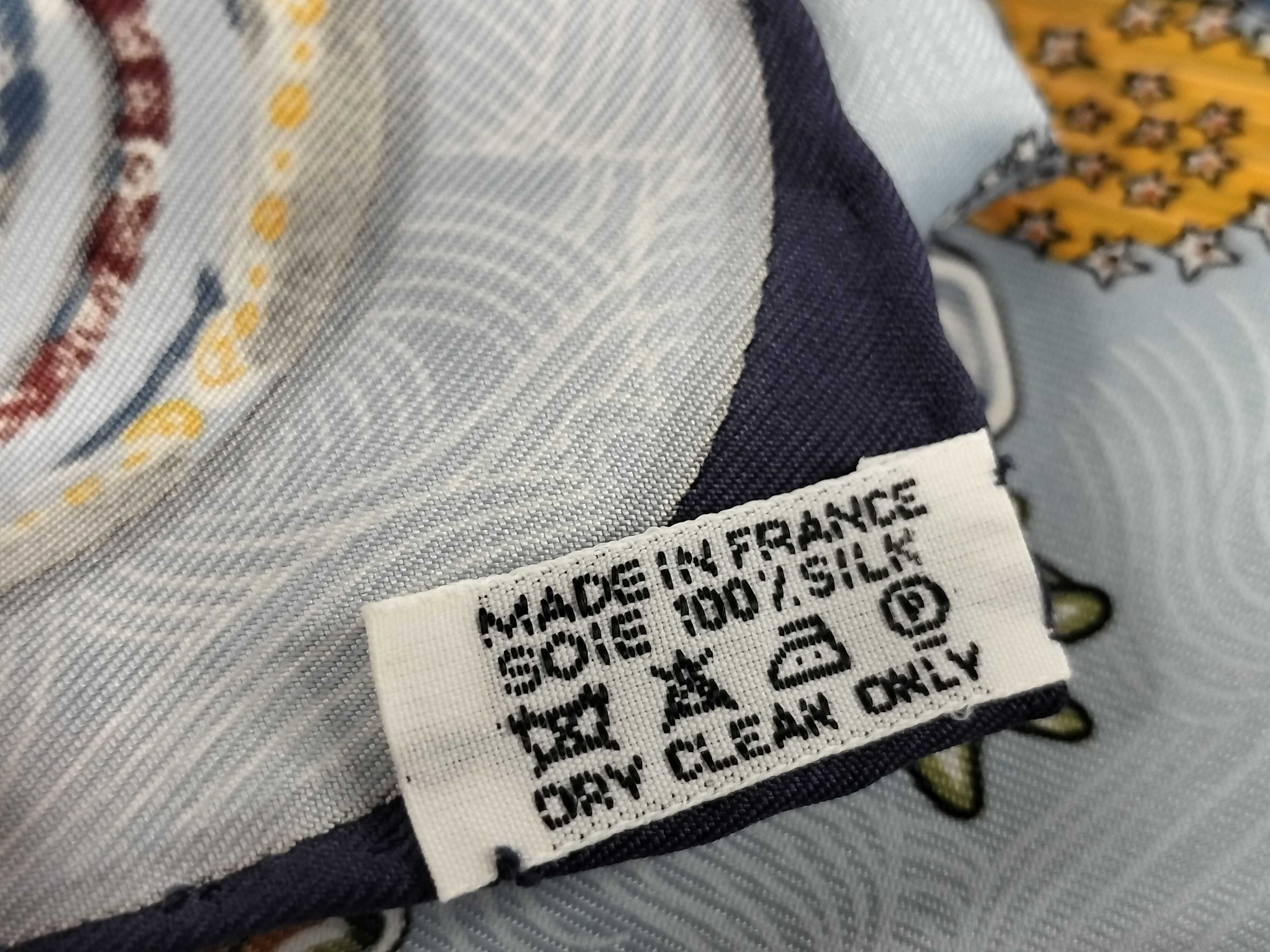 Hermes Sulfures Silk Gavroche Scarf