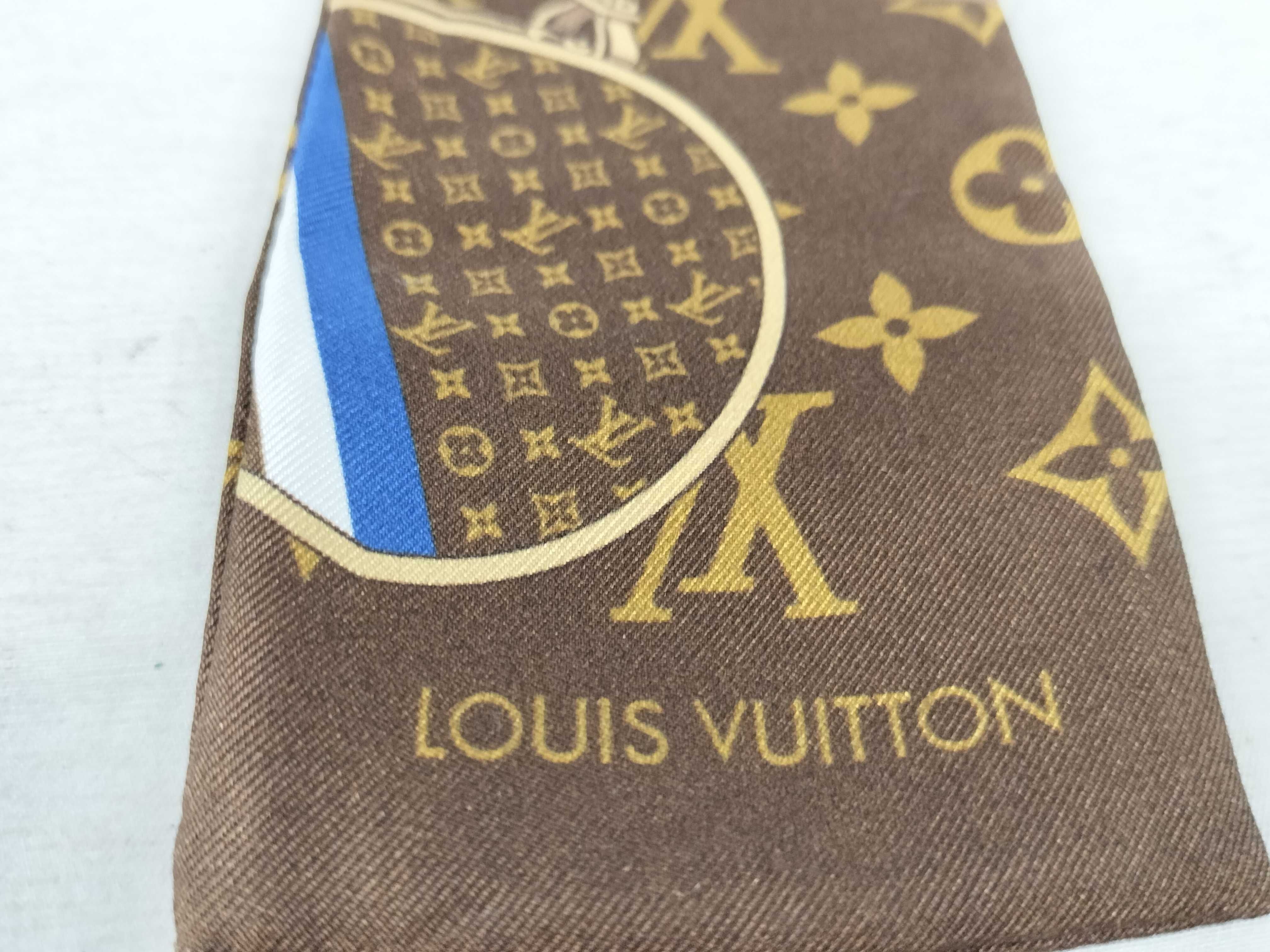 Louis Vuitton Monogram Trunk Bandeau Silk Scarf