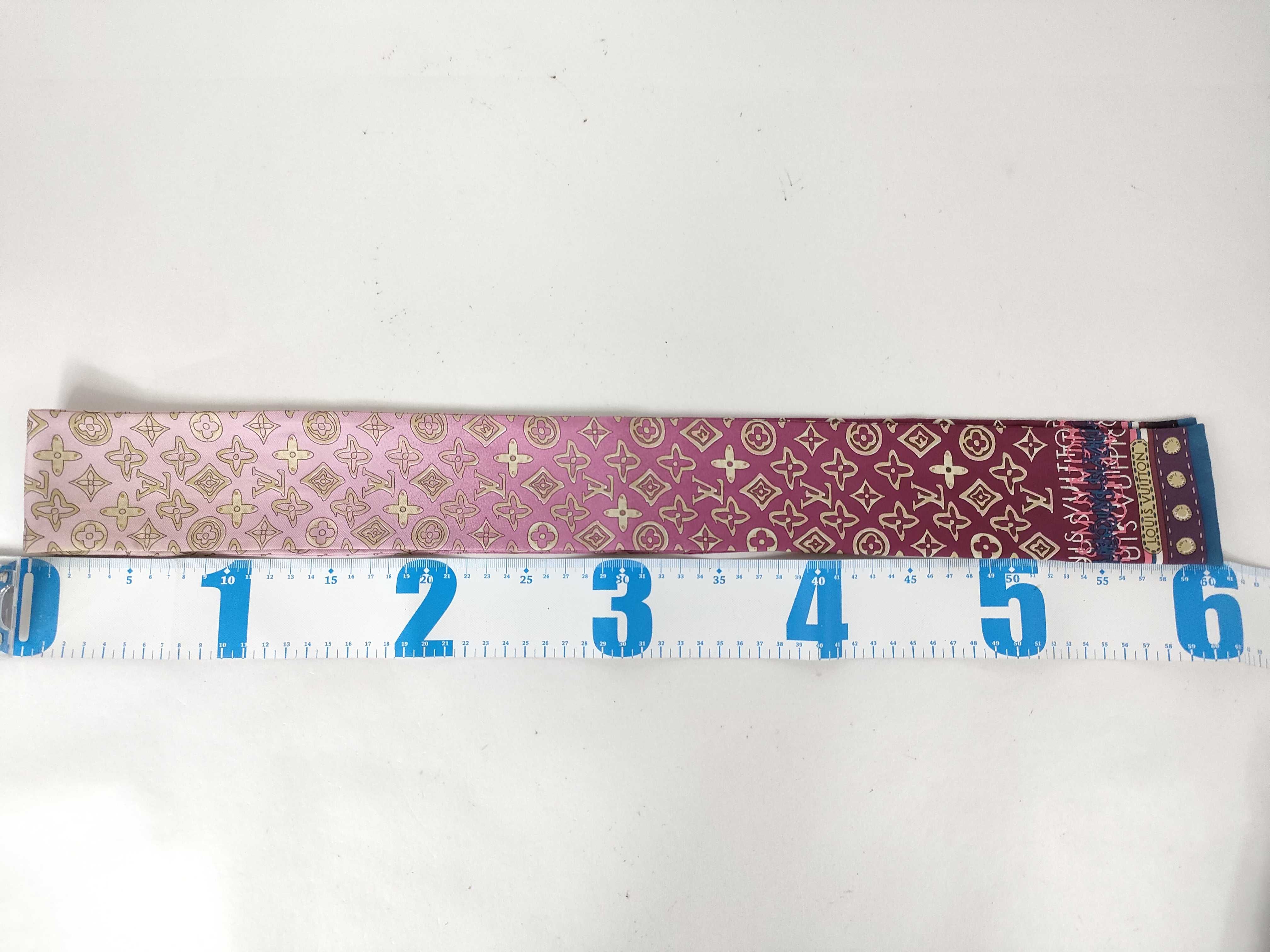 Louis Vuitton Ombre Monogram and Graffiti Silk Bandeau Scarf