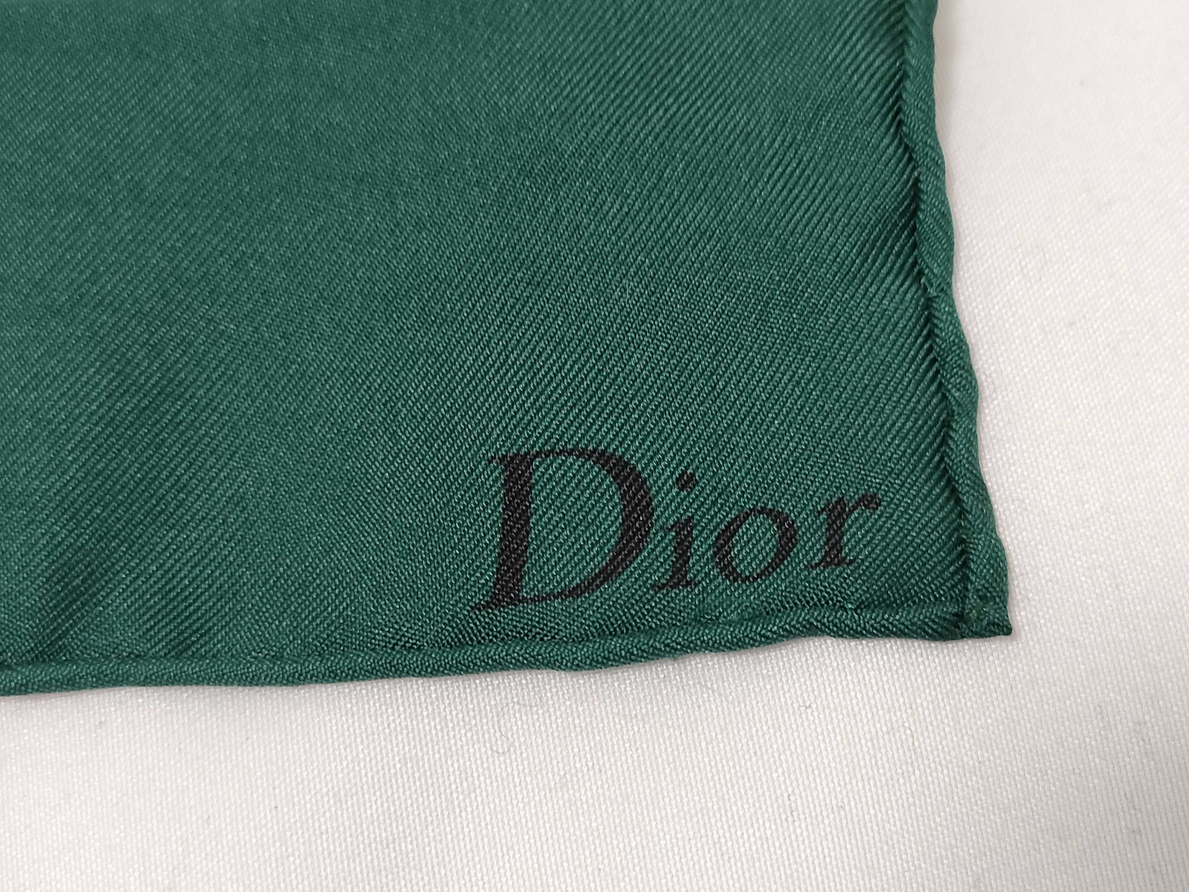 Christian Dior Rose Print Silk Scarf with Original Box