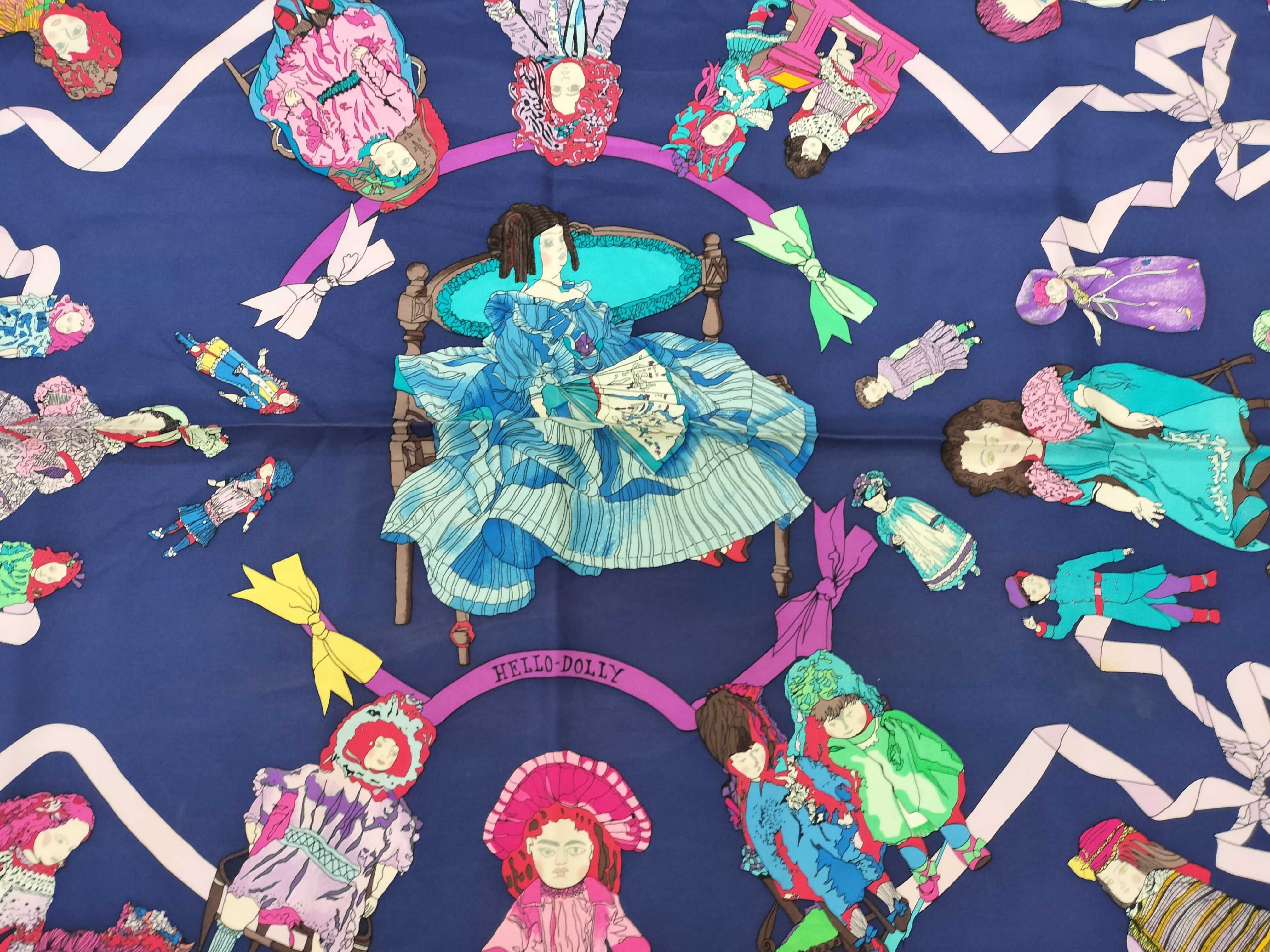 Hermes Hello Dolly Silk Scarf by Loic Dubigeon
