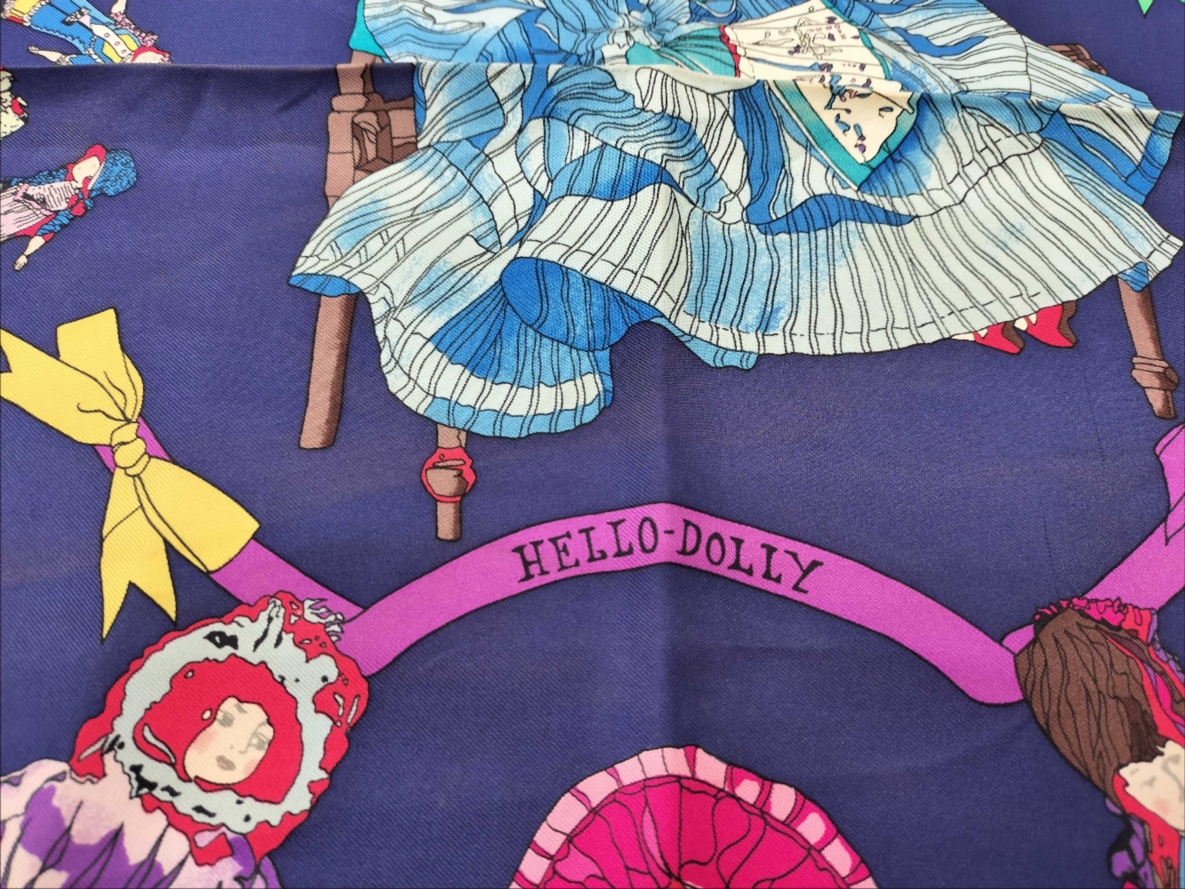 Hermes Hello Dolly Silk Scarf by Loic Dubigeon