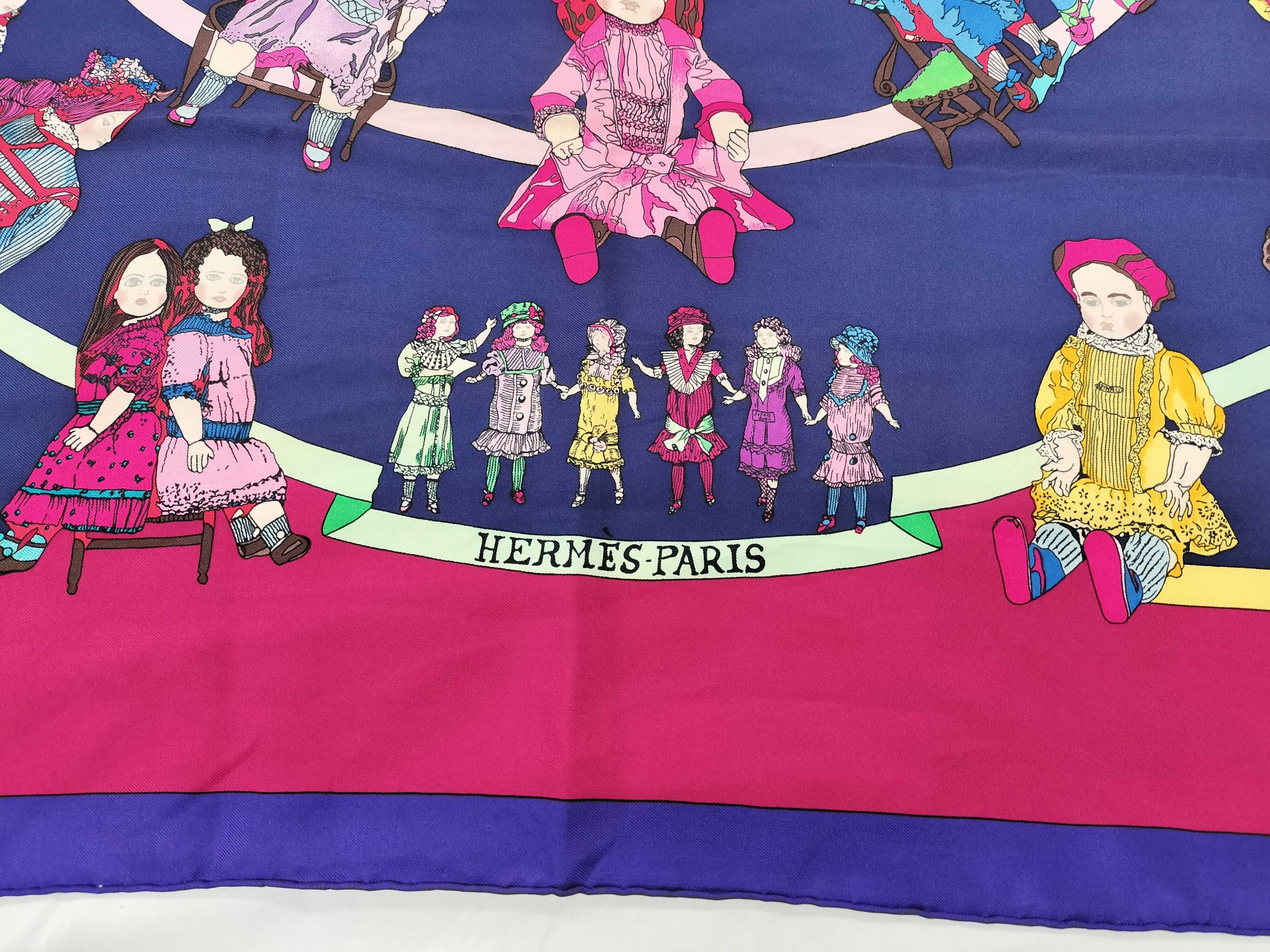 Hermes Hello Dolly Silk Scarf by Loic Dubigeon