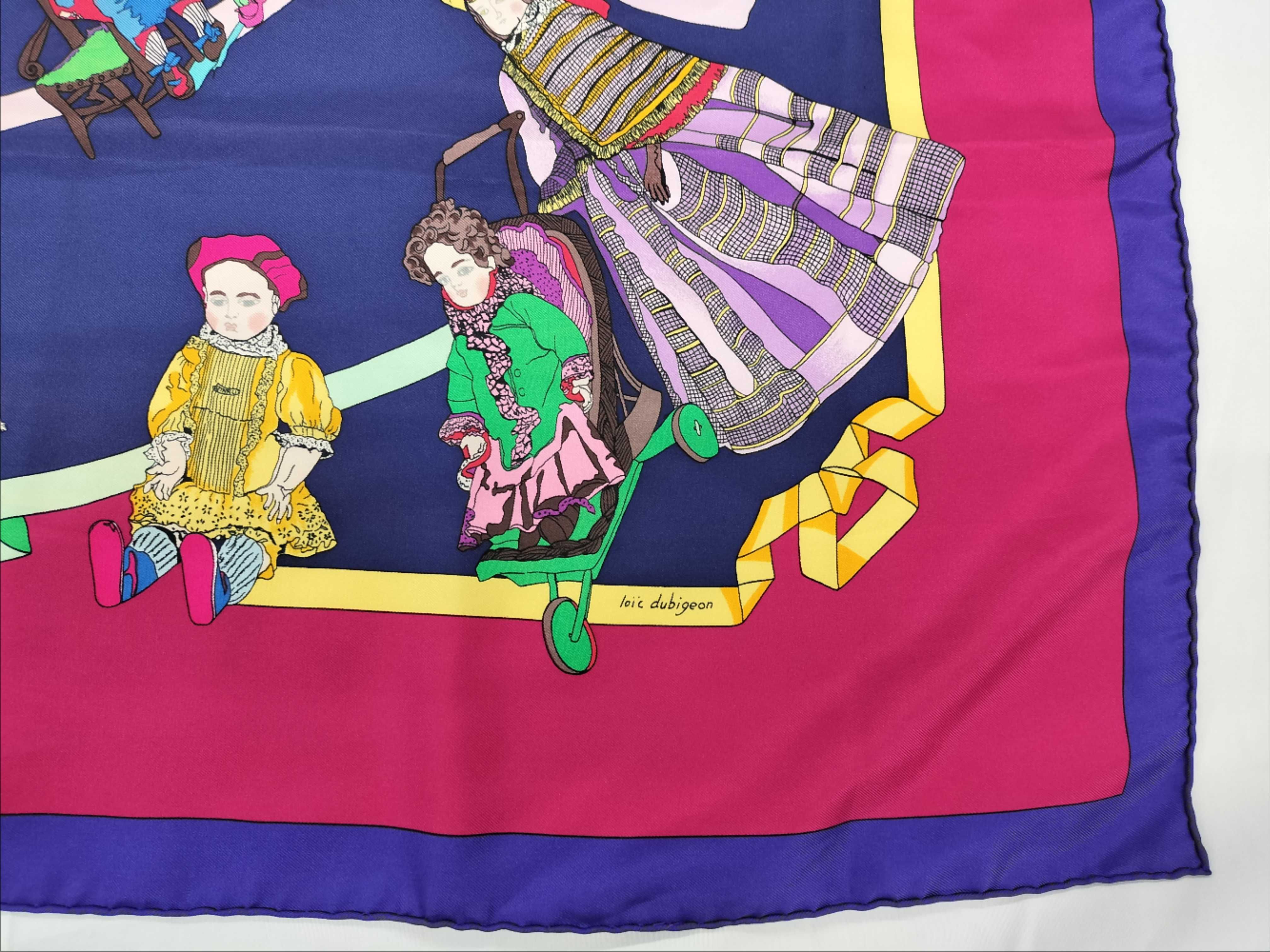 Hermes Hello Dolly Silk Scarf by Loic Dubigeon