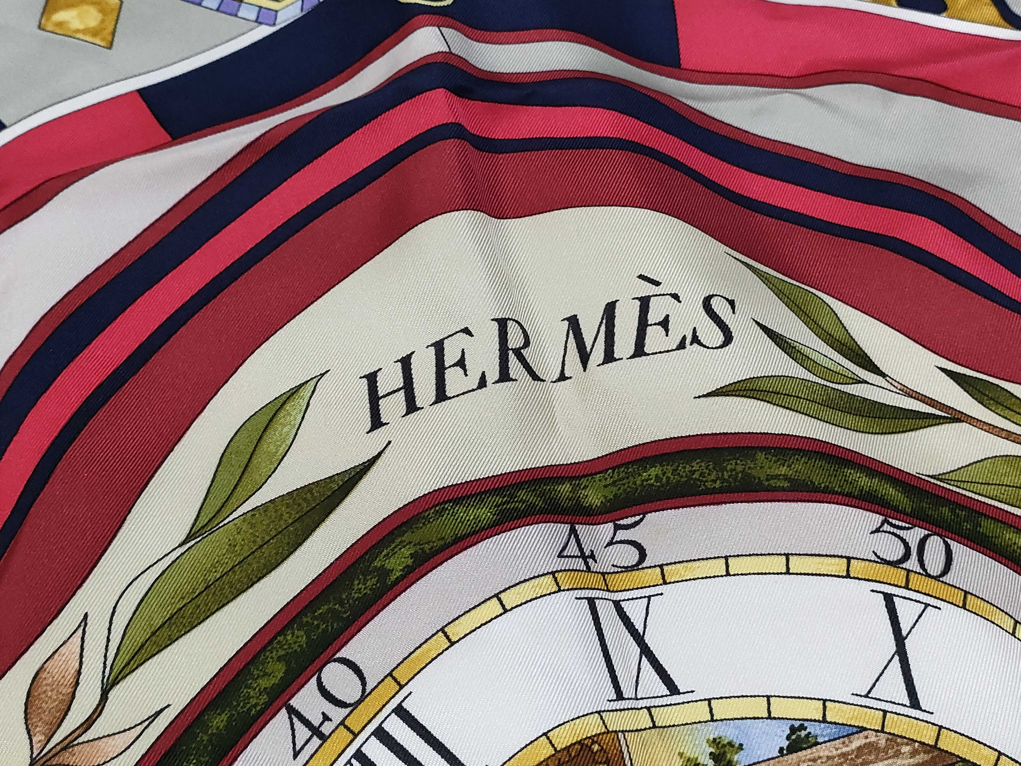 Hermes La Ronde des Heures 90cm Silk Twill Scarf